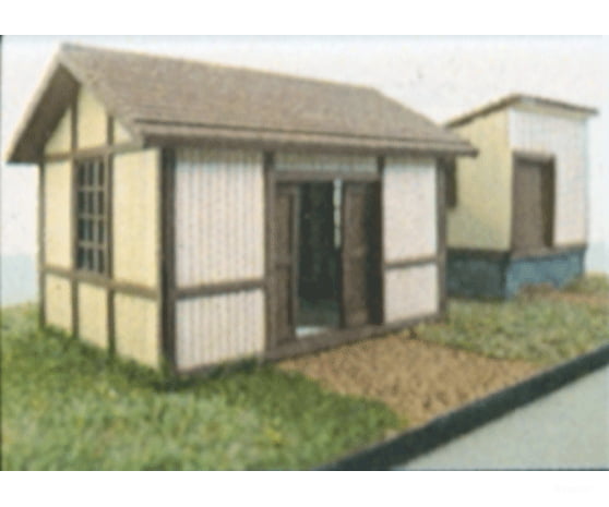 Laser-Art HO 655 Pennsylvania Railroad Small Freight House/Baggage Building #1 Set - Kit - Structures