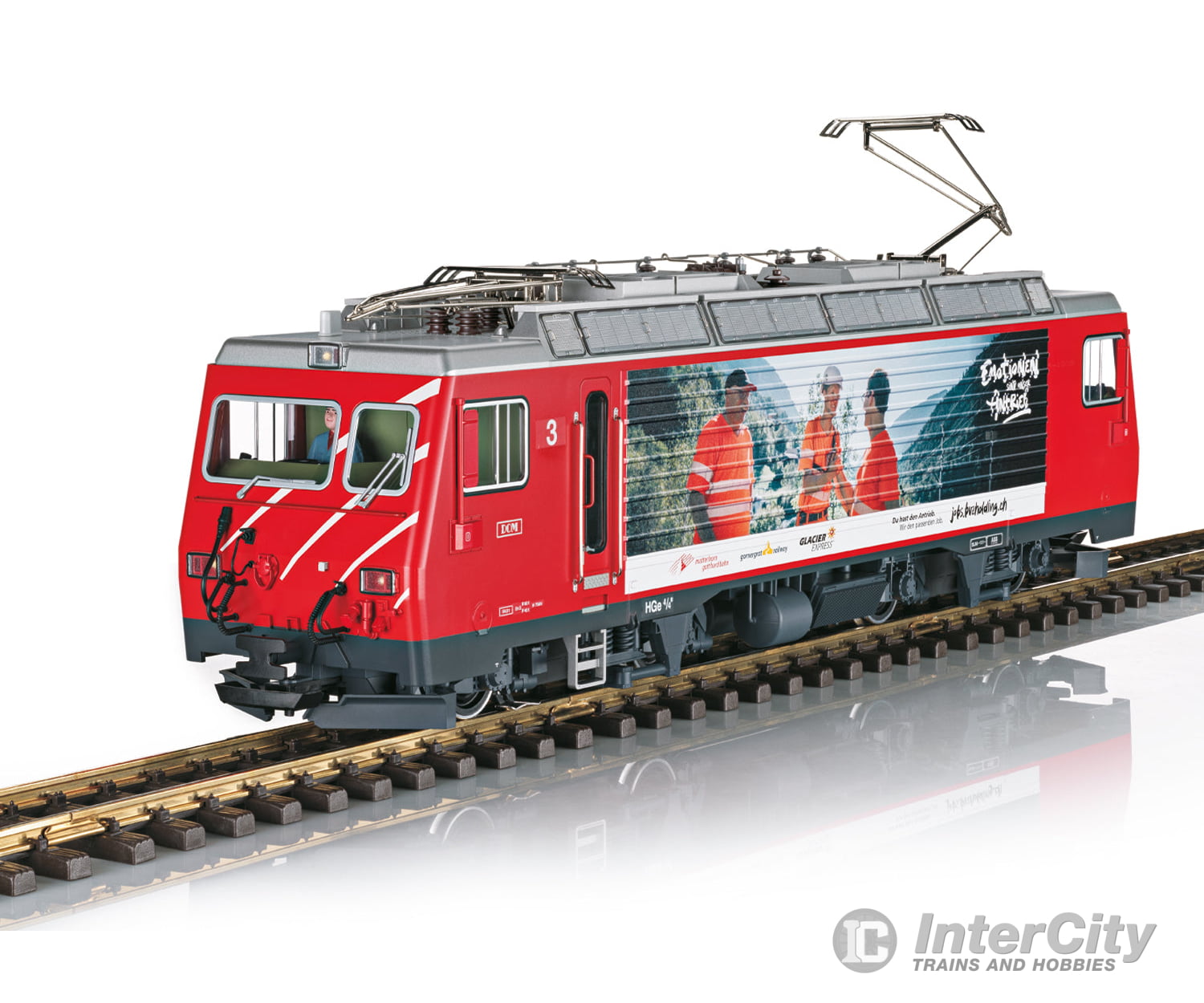 LGB 23105 G ’Mitarbeiterwerbung’ / ’Colleague Promotion’ Electric Locomotive Number 3 ’DOM’ (HGe 4/4 II) European