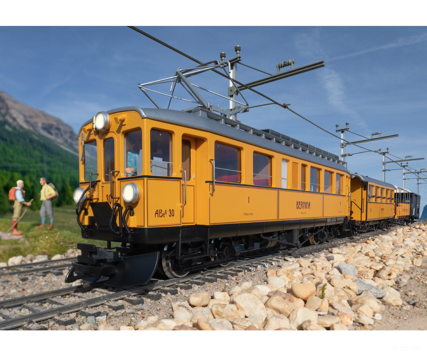 LGB 25392 RhB Class ABe 4/4 Powered Rail Car, Road Number 30 - Default Title (IC-LGB-25392)