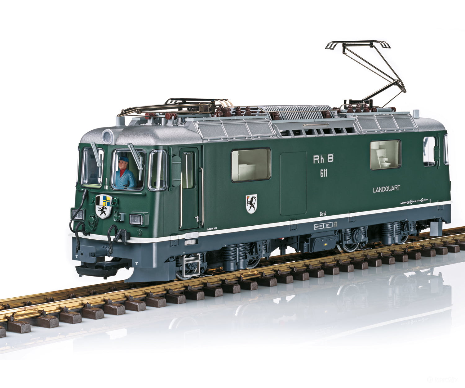LGB 28447 G RhB Electric Locomotive Number 611 (Class Ge 4/4 II) Era VI European Locomotives
