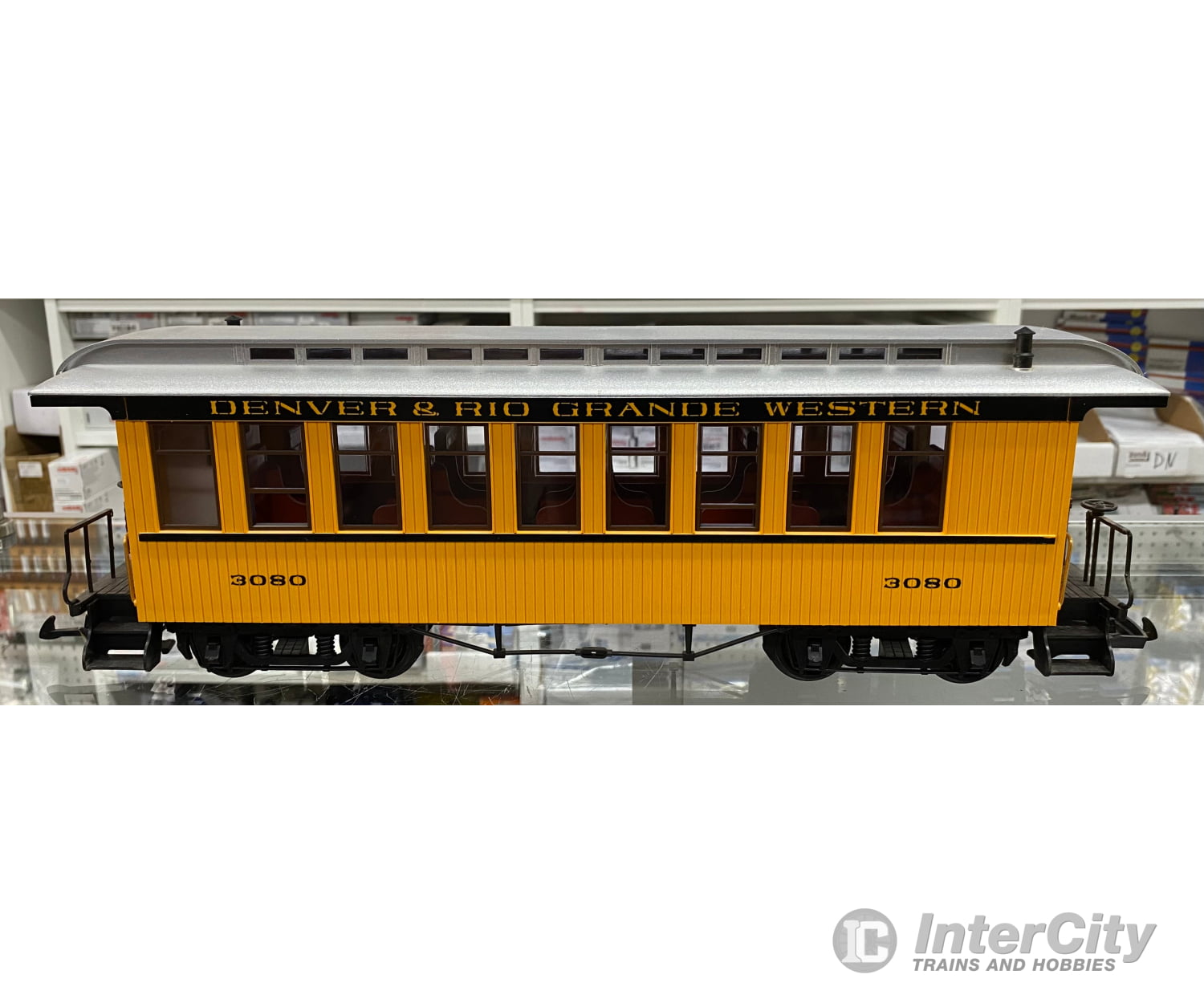 LGB 3080 G Passenger Car Denver and Rio Grande Western (DRGW) 3080 Passenger Cars