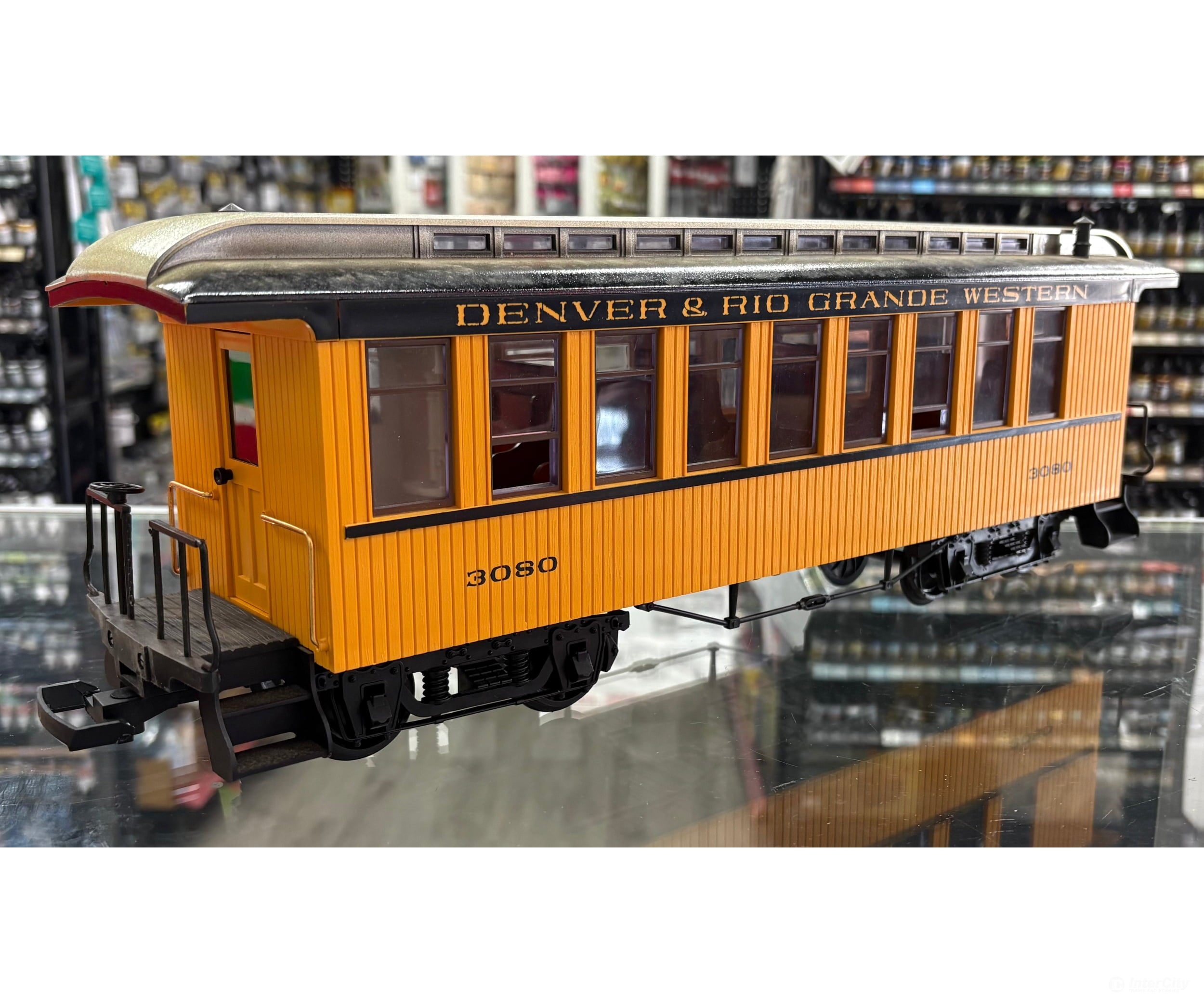 LGB 3080 G Passenger Coach Denver and Rio Grande Western (DRGW) 3080 (#1) - Passenger Cars