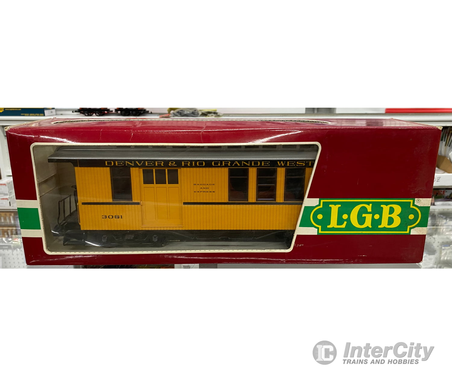 LGB 3081 G Passenger/Baggage Car Denver and Rio Grande Western (DRGW) 3081 Passenger Cars