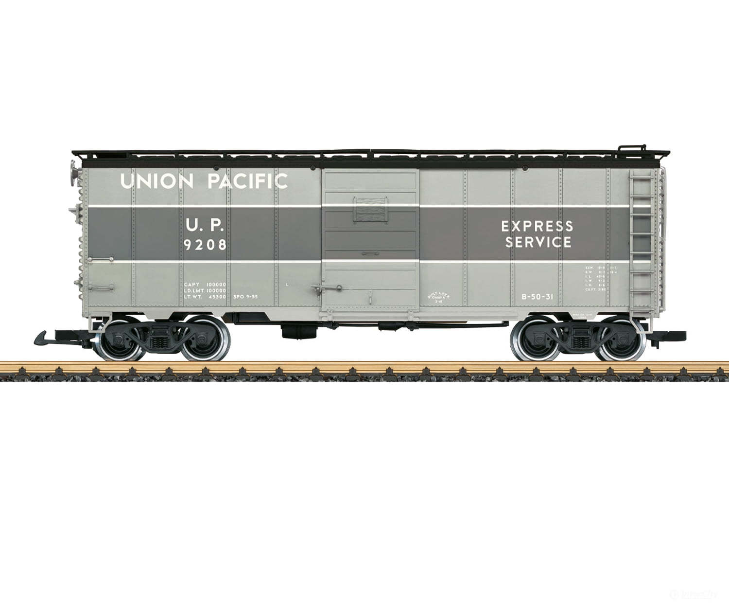 LGB 41918 G UP Express Service Steel Boxcar Freight Cars