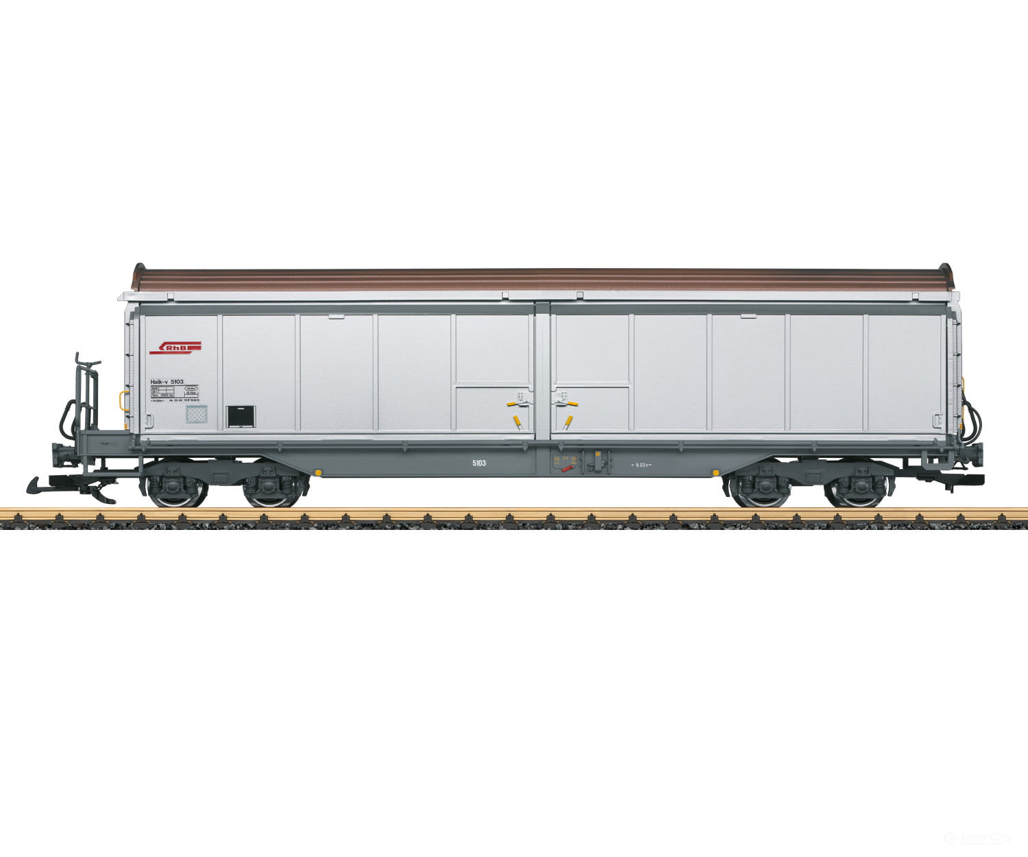 LGB 48575 RhB Type Haik-v Sliding Wall Boxcar - Default Title (IC-LGB-48575)