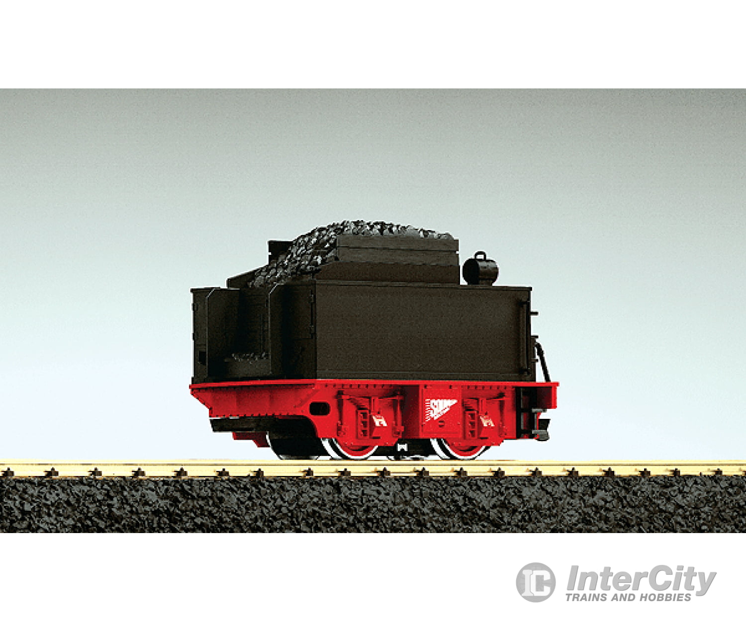 Lgb G 69572 Tender W/Sound Powered -- Black Red European Locomotives