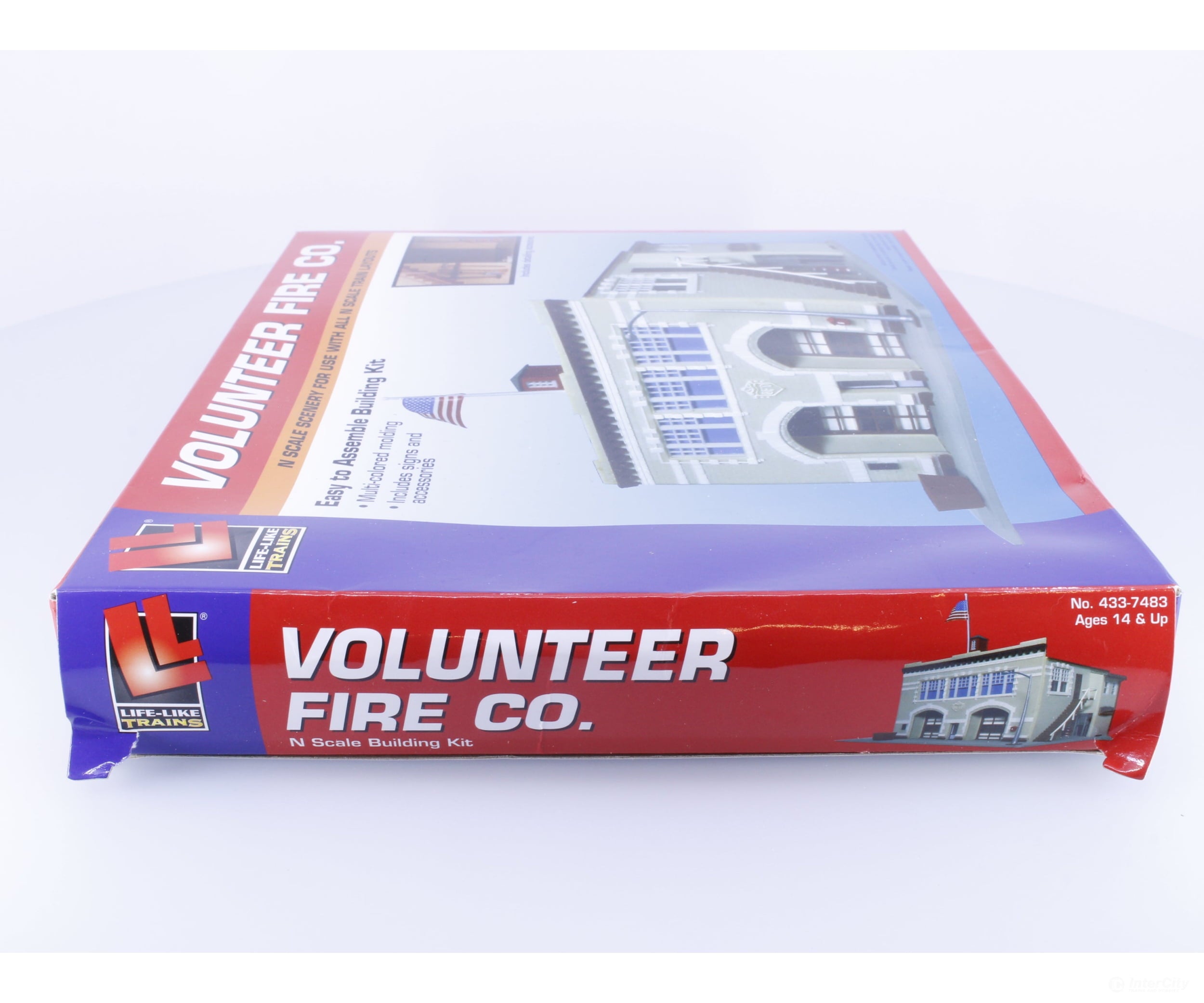 Life-Like 433-7483 N Volunteer Fire Co. Kit Structures