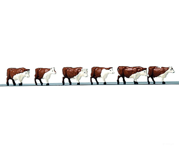 Life-Like Products HO 433-1605 SceneMaster HO Cattle / Cows (6 pcs) Figures