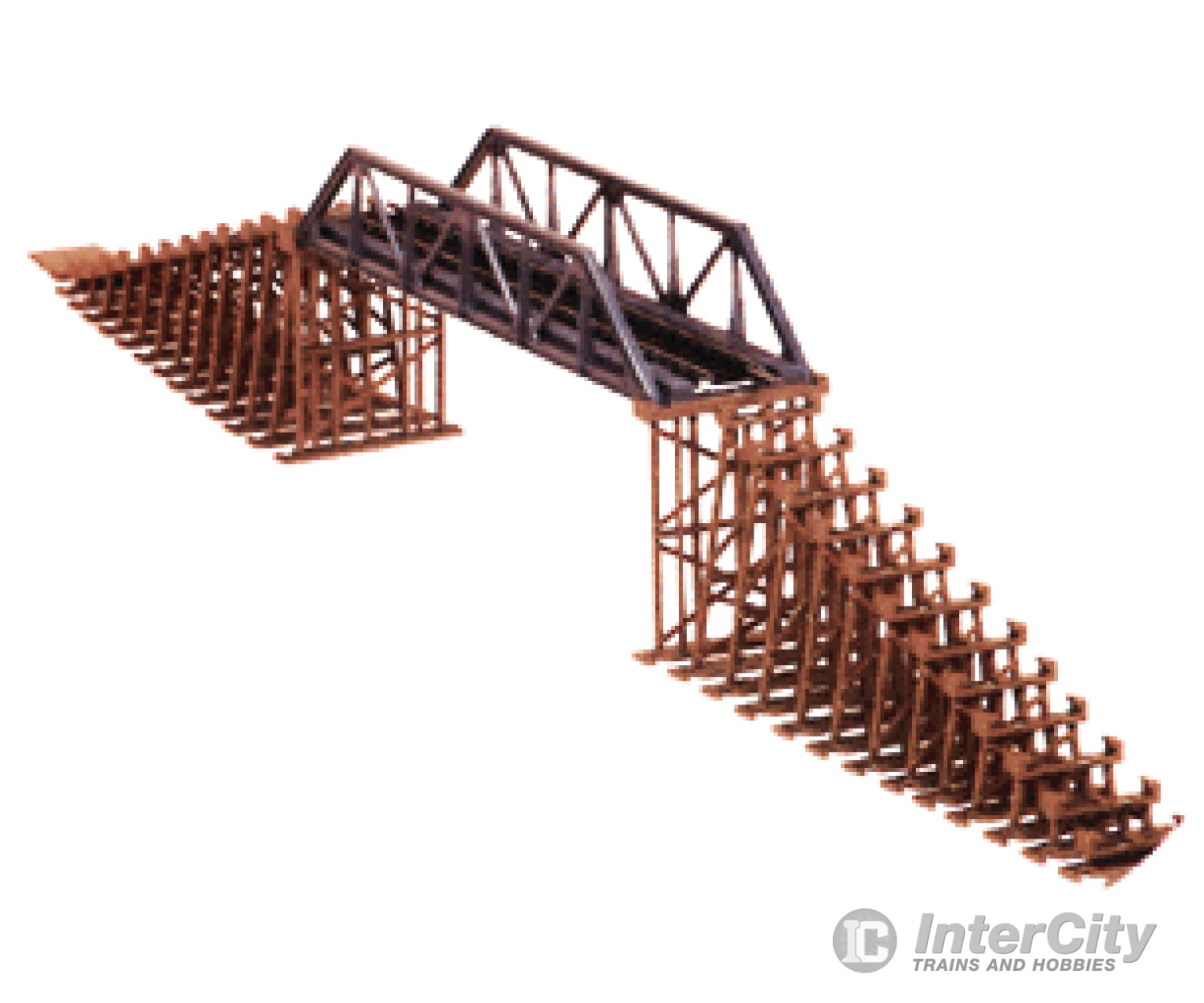 Life-Like Products Inc Ho 8210 Scene Master Railroad Bridge With 28 Piece Trestle Set Building Kit