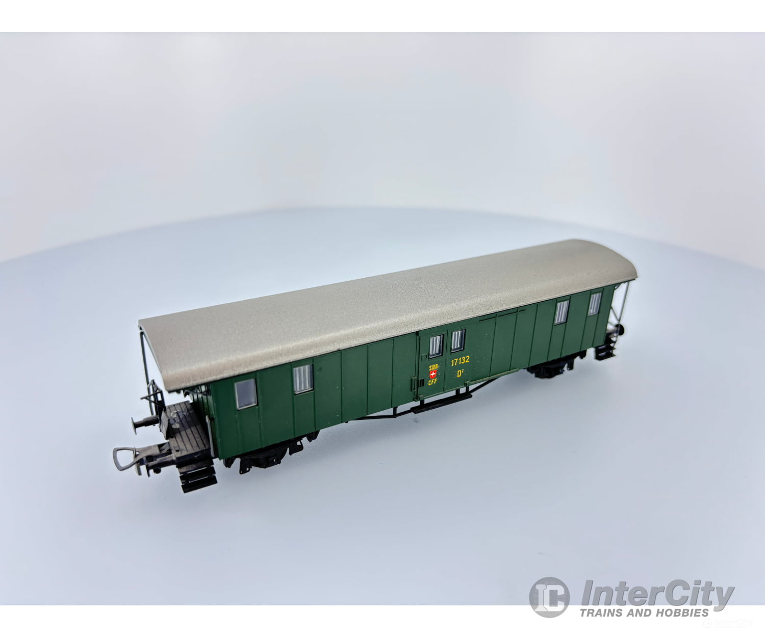 Liliput 27550 Ho Swiss Baggage Car #17132 No Box European Freight Cars