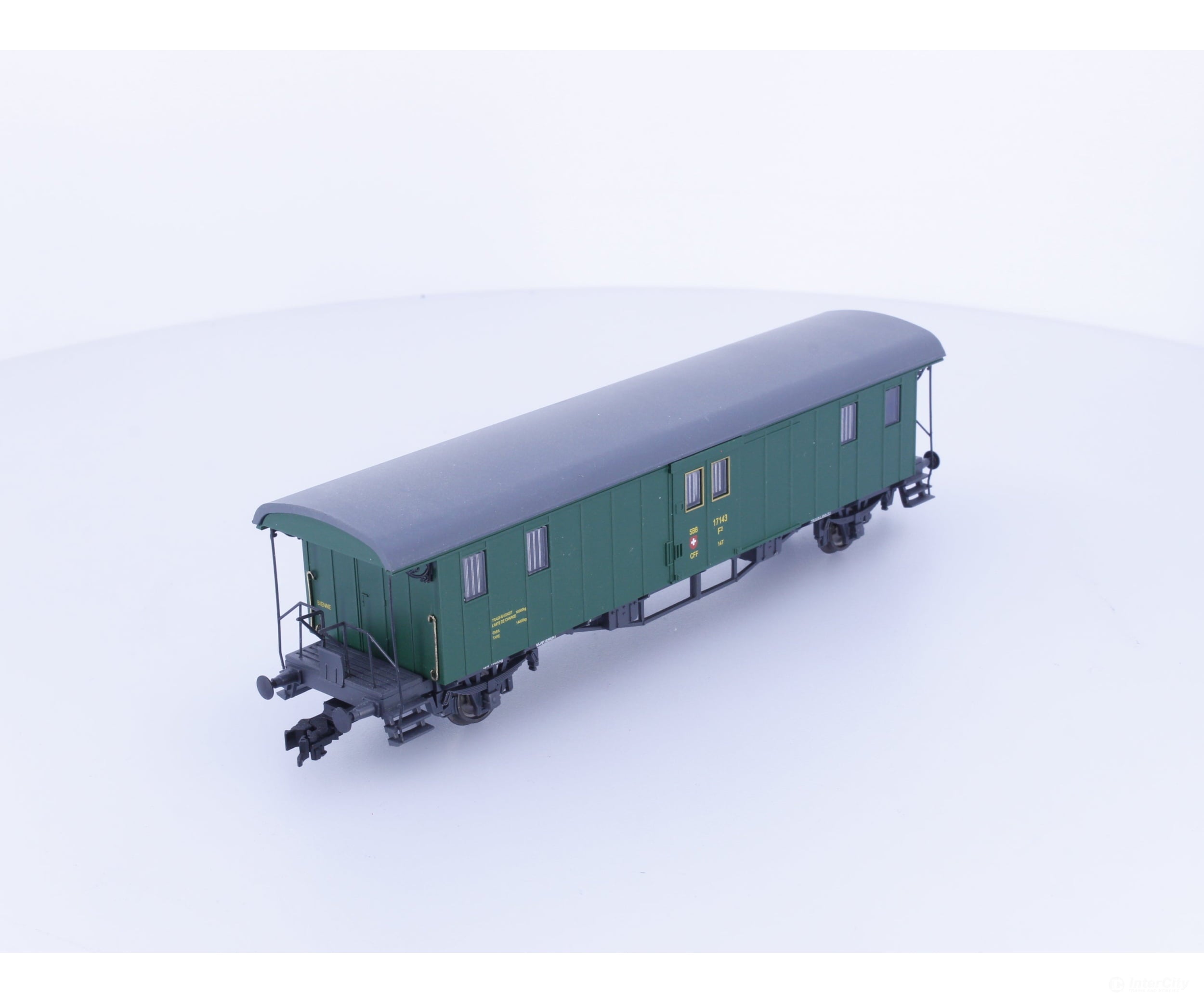 Liliput L334491 HO SBB-CFF-FFS Oldtimer Baggage Car Type F 17143 - European Passenger Cars