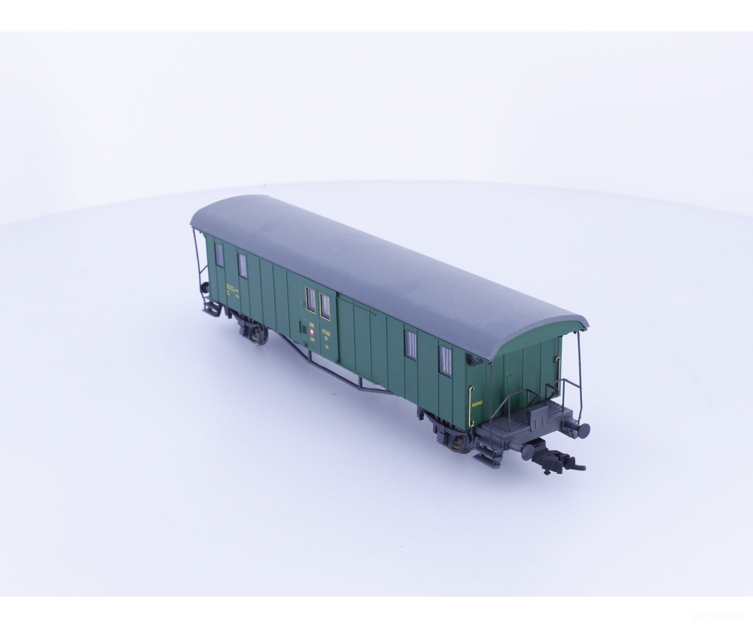 Liliput L334491 HO SBB-CFF-FFS Oldtimer Baggage Car Type F 17143 - European Passenger Cars
