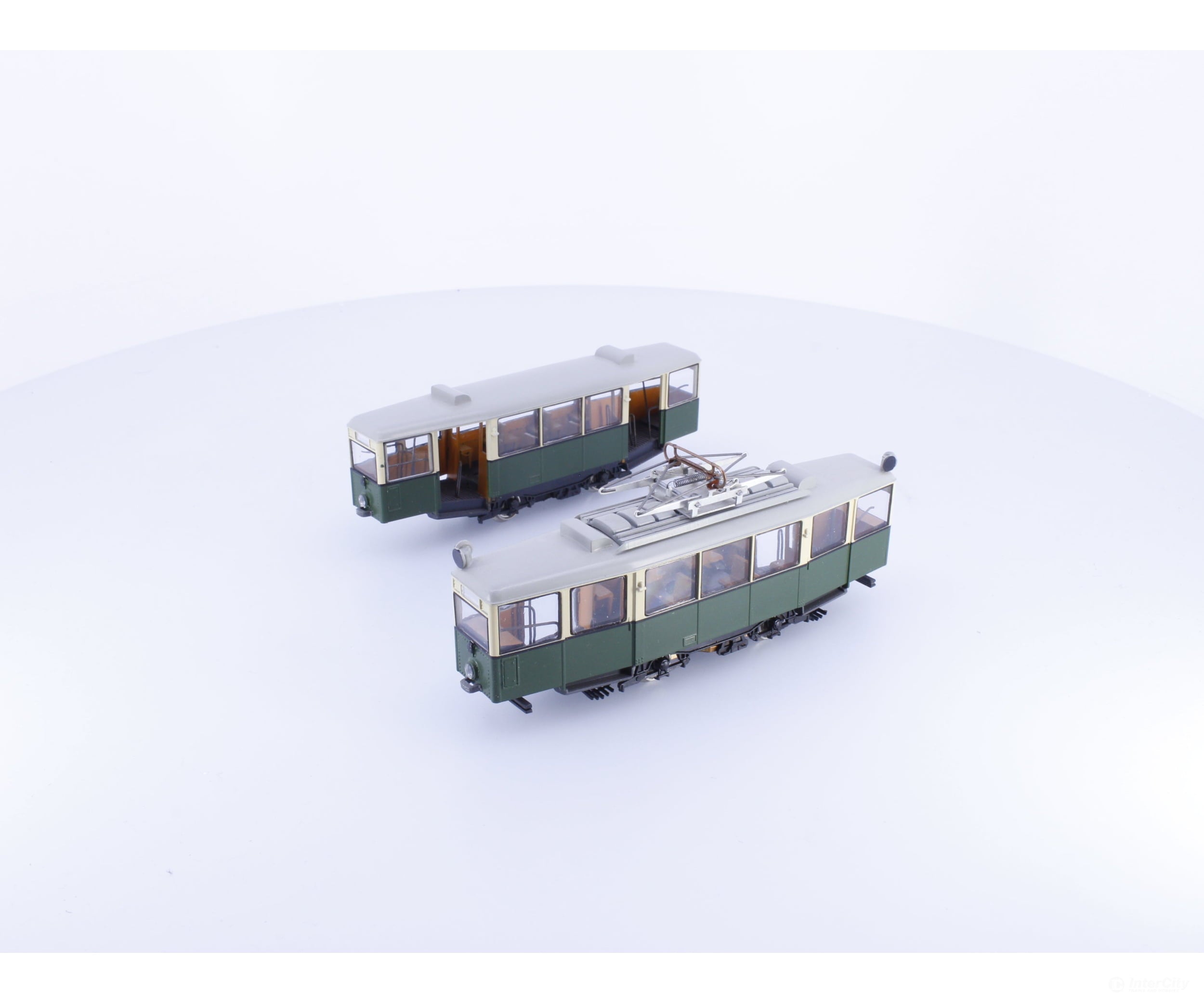Liliput Vintage Trolley with Car - European Freight Cars