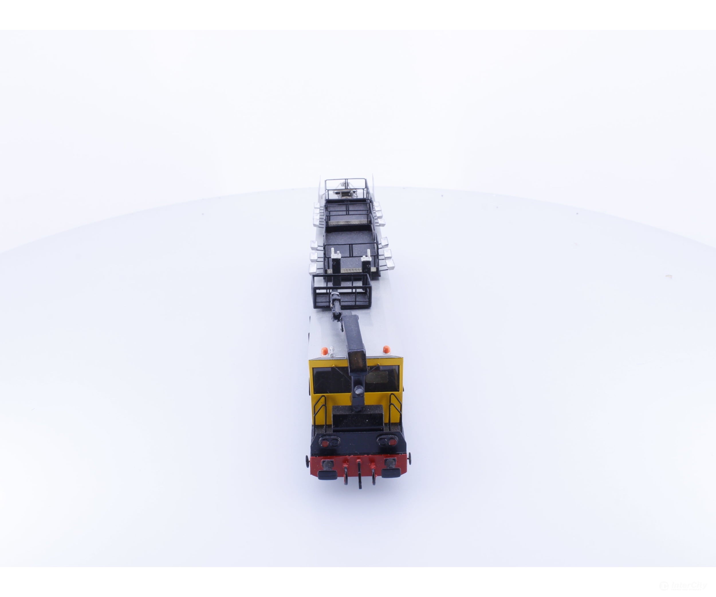 Linea Model VM500SAB HO SBB-CFF-FFS Maintenance vehicle yellow service livery slanted logo Matisa VM500SAB DCC European