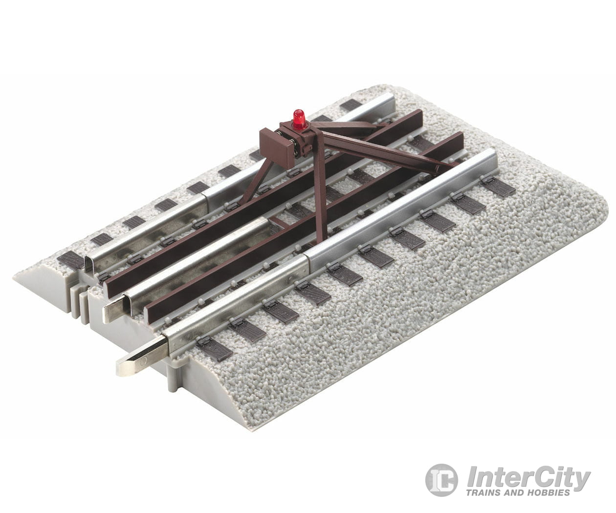 Lionel Trains O 612035 Fastrack(Tm) Track W/Roadbed - 3-Rail -- Lighted Bumper 5 12.7Cm Pkg(2) &