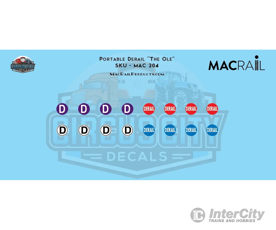 Macrail Mac-204 Portable Derail ’The Ole’ (2 Pack) Detailing Parts