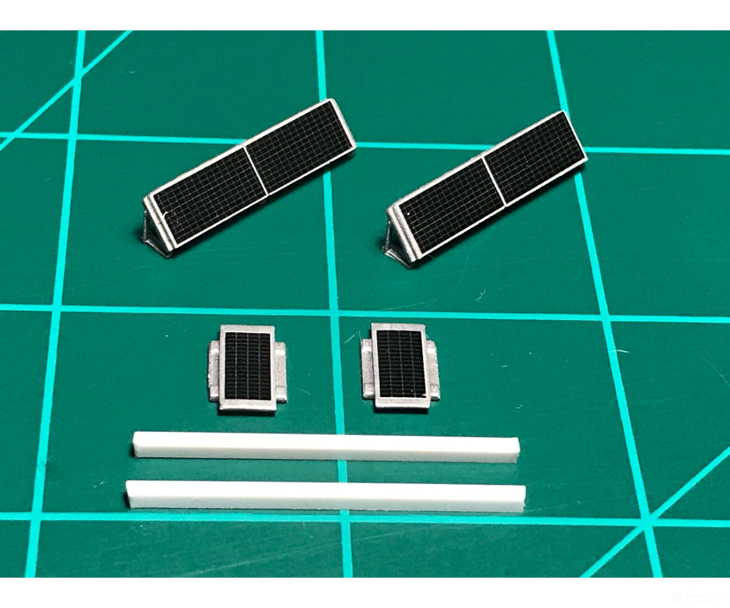 Mac Rail Mac-802 Ho Ballast Car Solar Panel Kit - Csxt Version 2 ’Angle’ Detailing Parts
