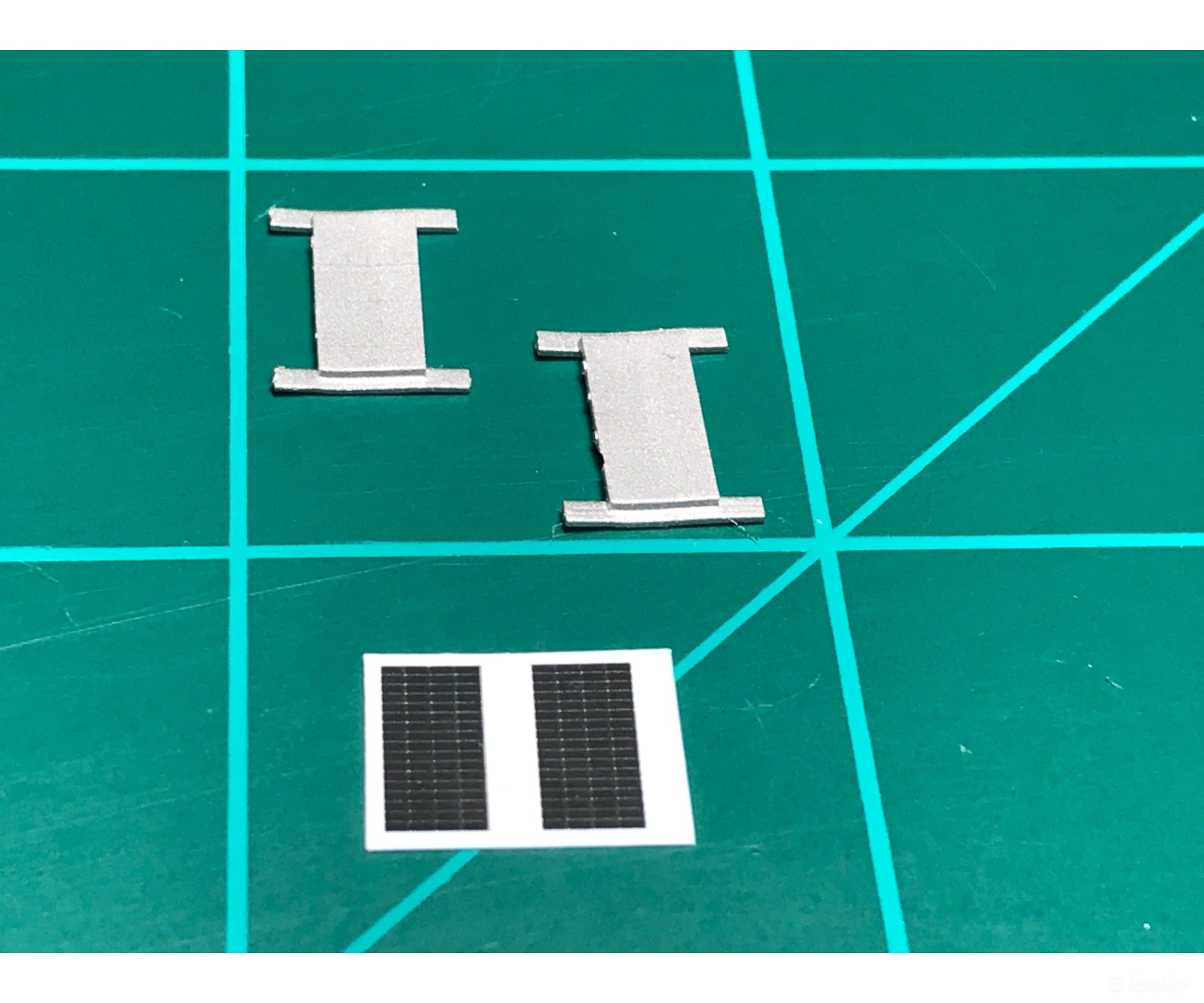 Mac Rail Mac-804 Ho Ballast Car Solar Panel Kit - Bnsf Version 1 ’Small’ Detailing Parts