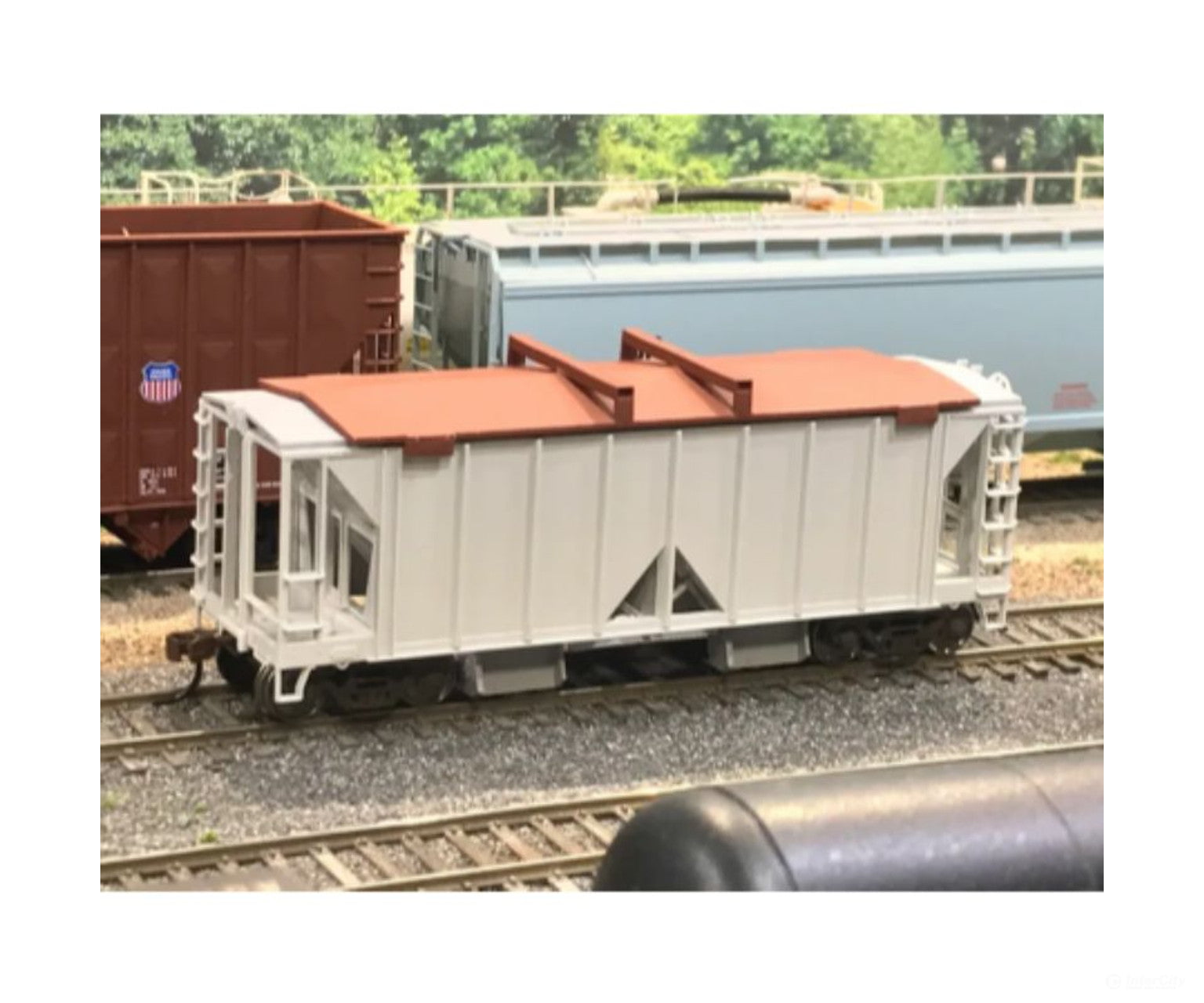 Mac Rail Mac-824 Ho 40’ Ballast Hopper Lid ’Home Shop Made’ (Fits Bowser) Detailing Parts