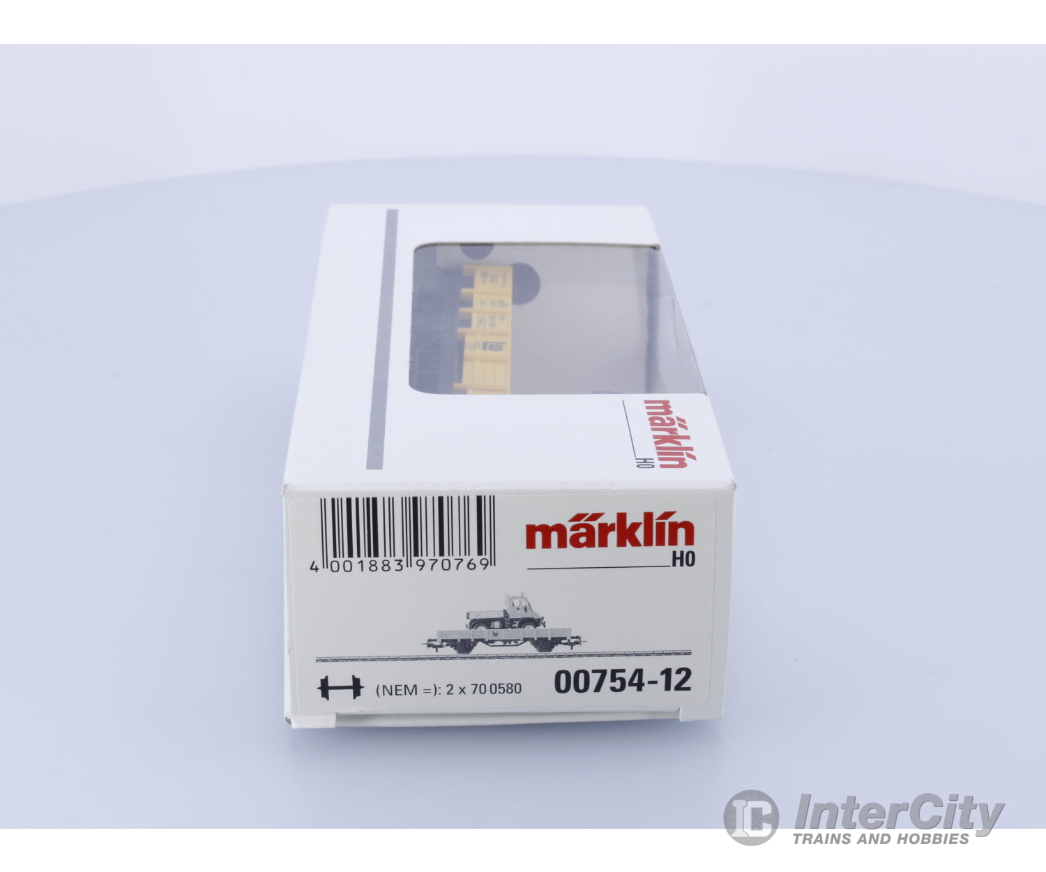 Marklin 00754-12 Ho Lw Wagon And Truck Set 092 8 505-7 European Freight Cars