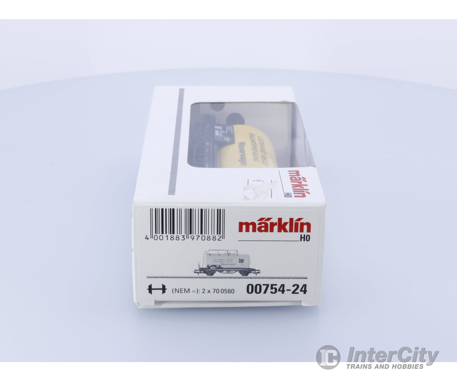 Marklin 00754-24 Ho Leonhard Weiss Bauunterehmung Water Wagon / Tank Car 735 5 905-2P European