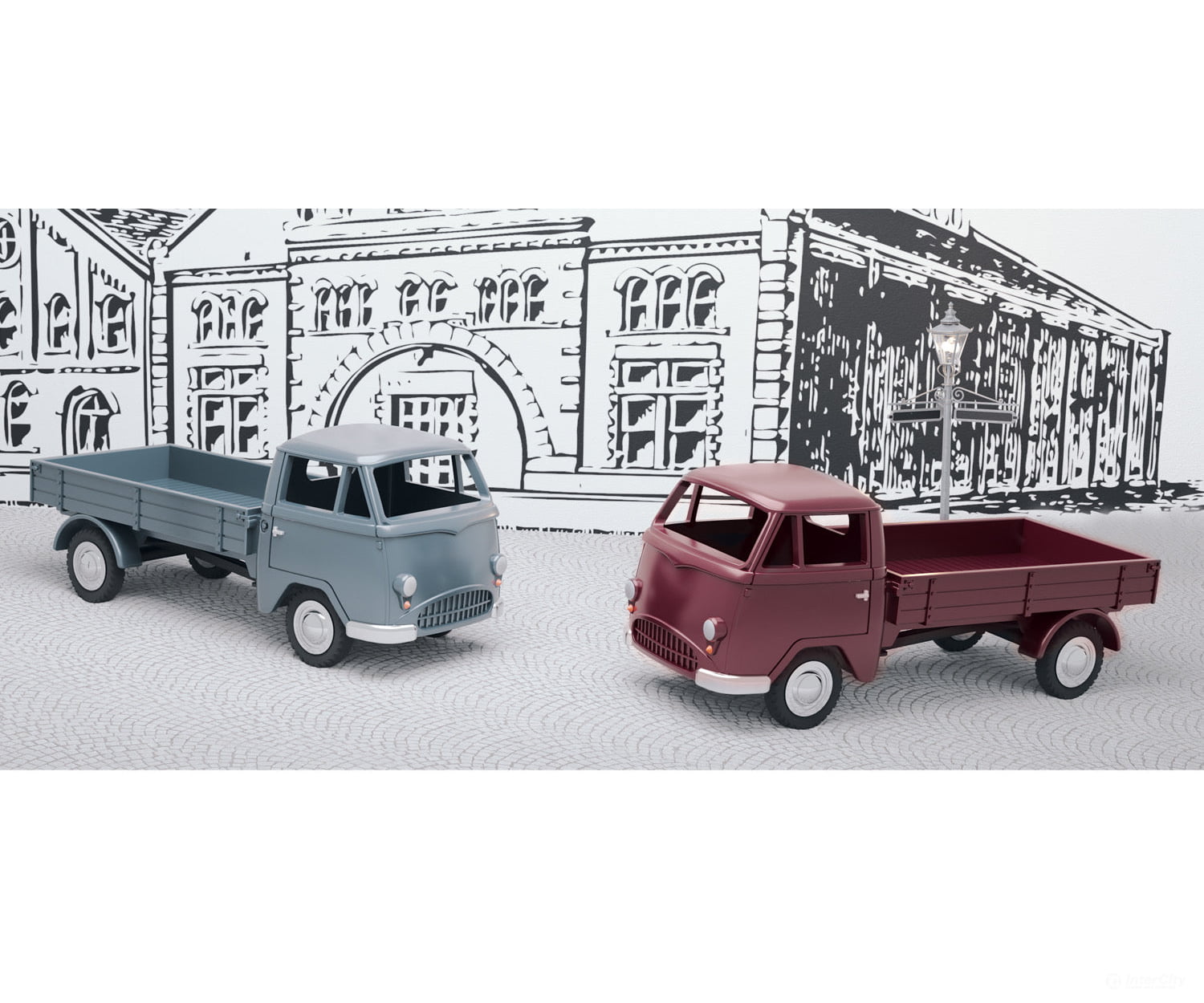 Marklin 18026 Tempo Low-Side Truck (2 pcs.) Vehicle Set - Default Title (IC-MARK-18026)