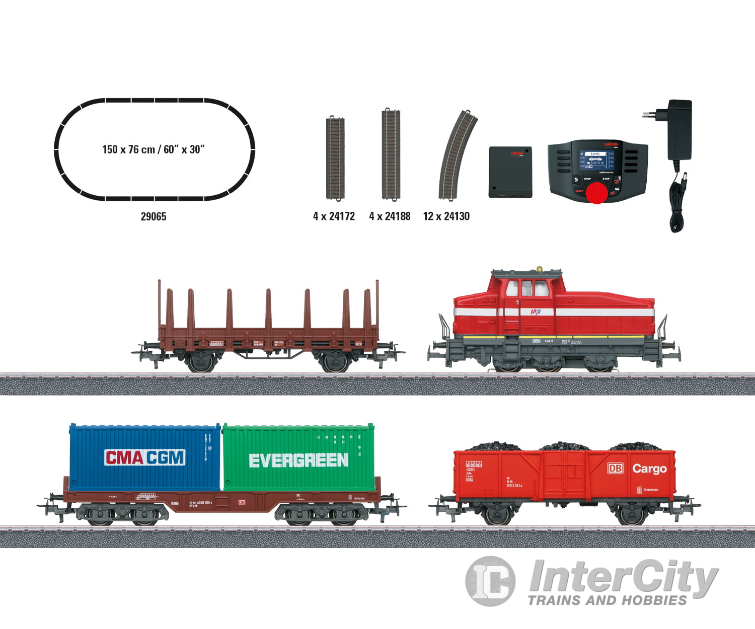 Marklin 29065 Ho Modern Switching Operations With A Dhg 500 Digital Starter Set & Train Sets