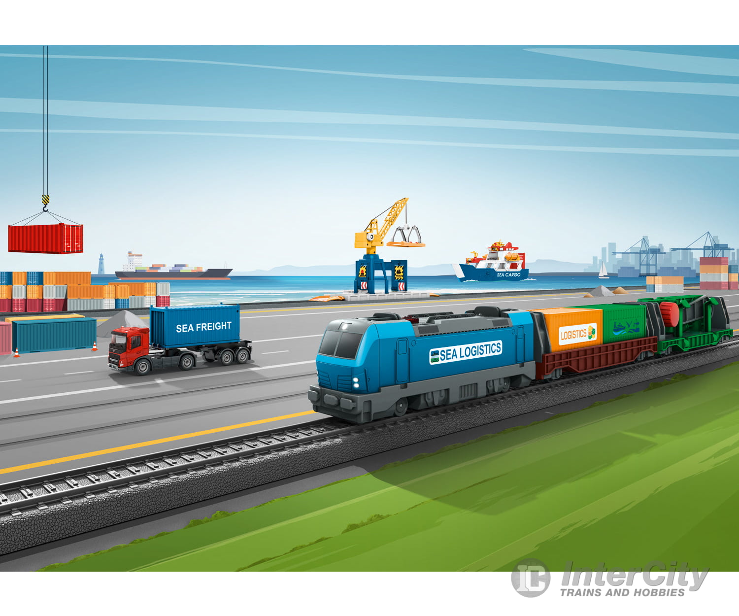Marklin 29349 Ho Märklin My World - ’Container Logistics’ Starter Set Digital Sound & Train Sets