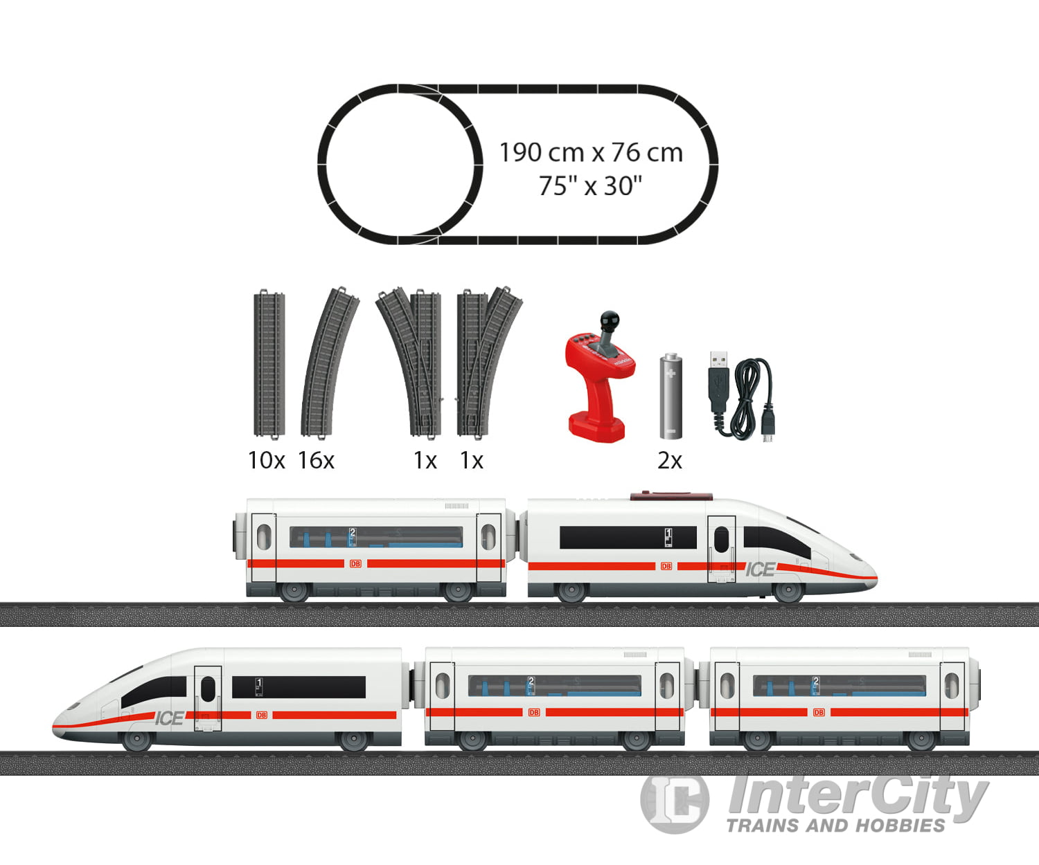 Marklin 29420 HO Märklin my world - ’ICE 3’’ Starter Set for Children Ages 3 and Above Digital Sound Starter & Train