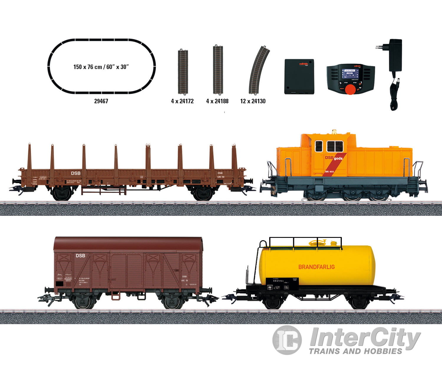 Marklin 29467 Danish Freight Train Digital Starter Set - Default Title (IC-MARK-29467)
