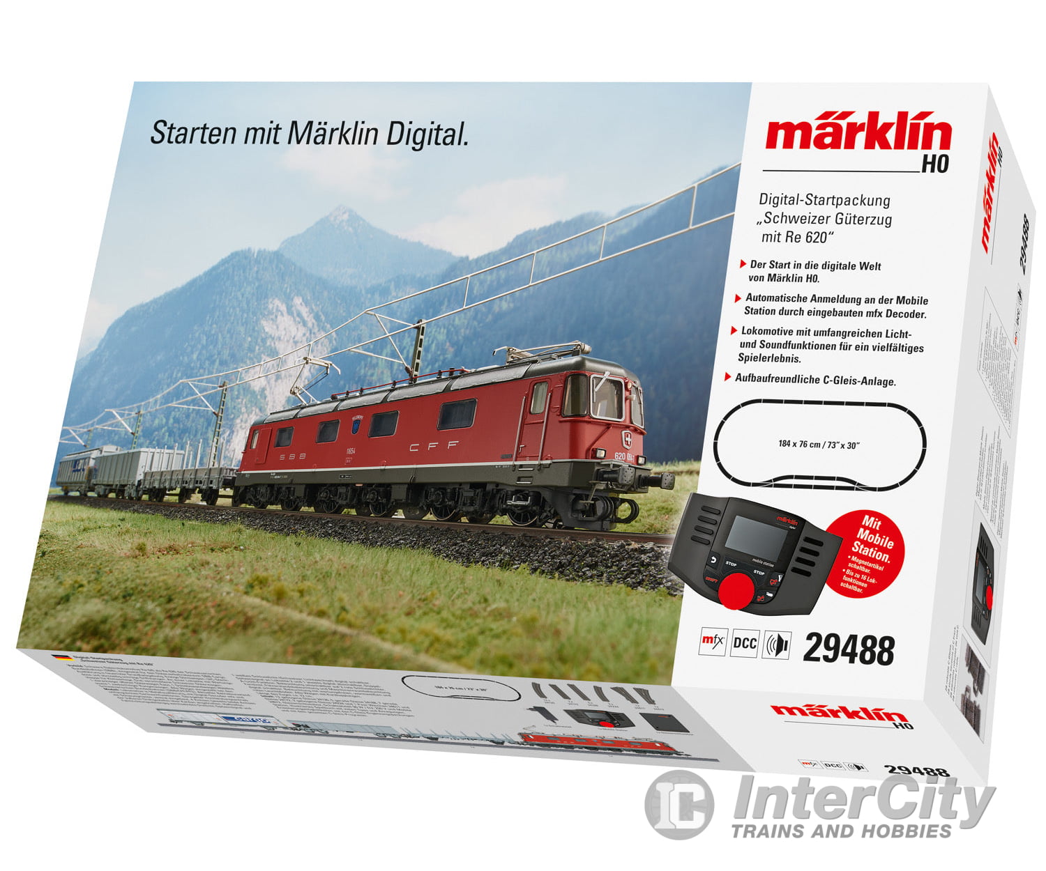 Marklin 29488 SBB-CFF-FFS "Swiss Freight Train with a Class Re 620" Digital Starter Set - Default Title (IC-MARK-29488)