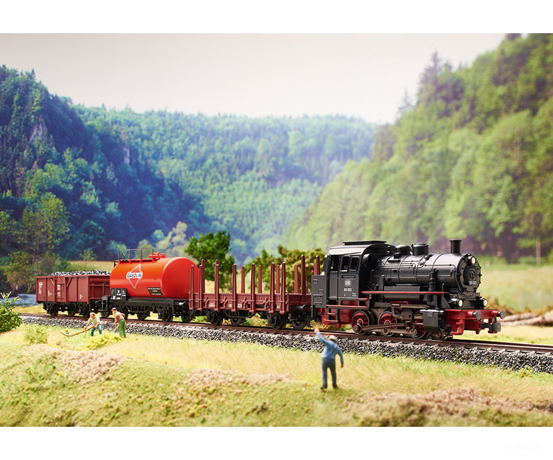 Marklin 29890 Ho Db Freight Train Starter Set With Class 89.0 Tank Loco & Sets