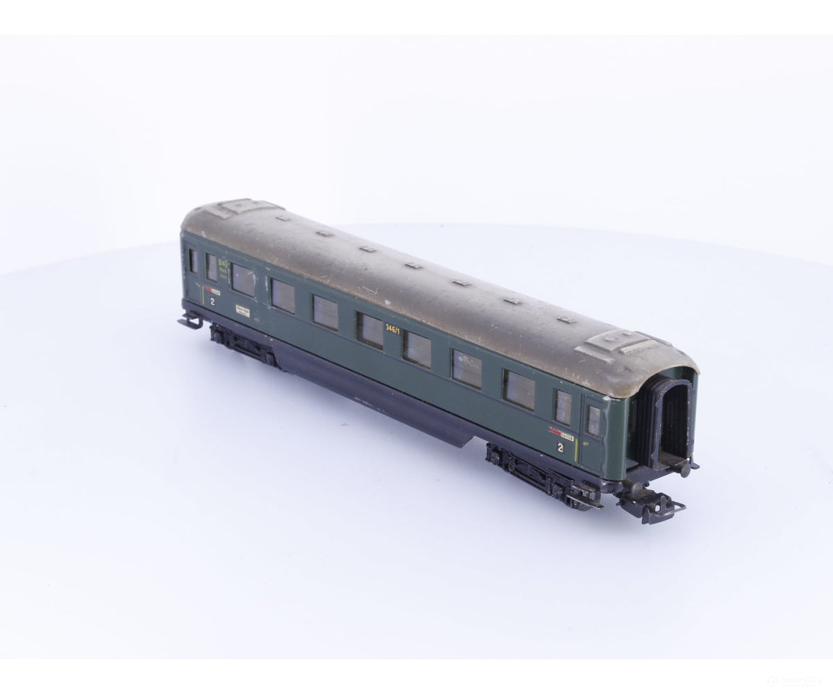 Marklin 346/1 HO SBB-CFF-FFS 2nd Class Passenger Car 346/1 - European Passenger Cars