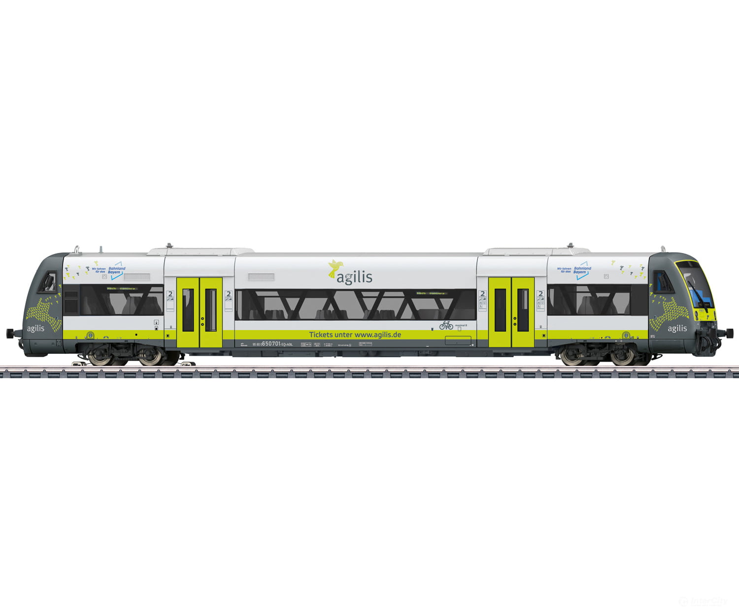 Marklin 36968 HO Class 650 Regio Shuttle RS1 Diesel-Powered Rail Car MFX Digital Sound - European Locomotives