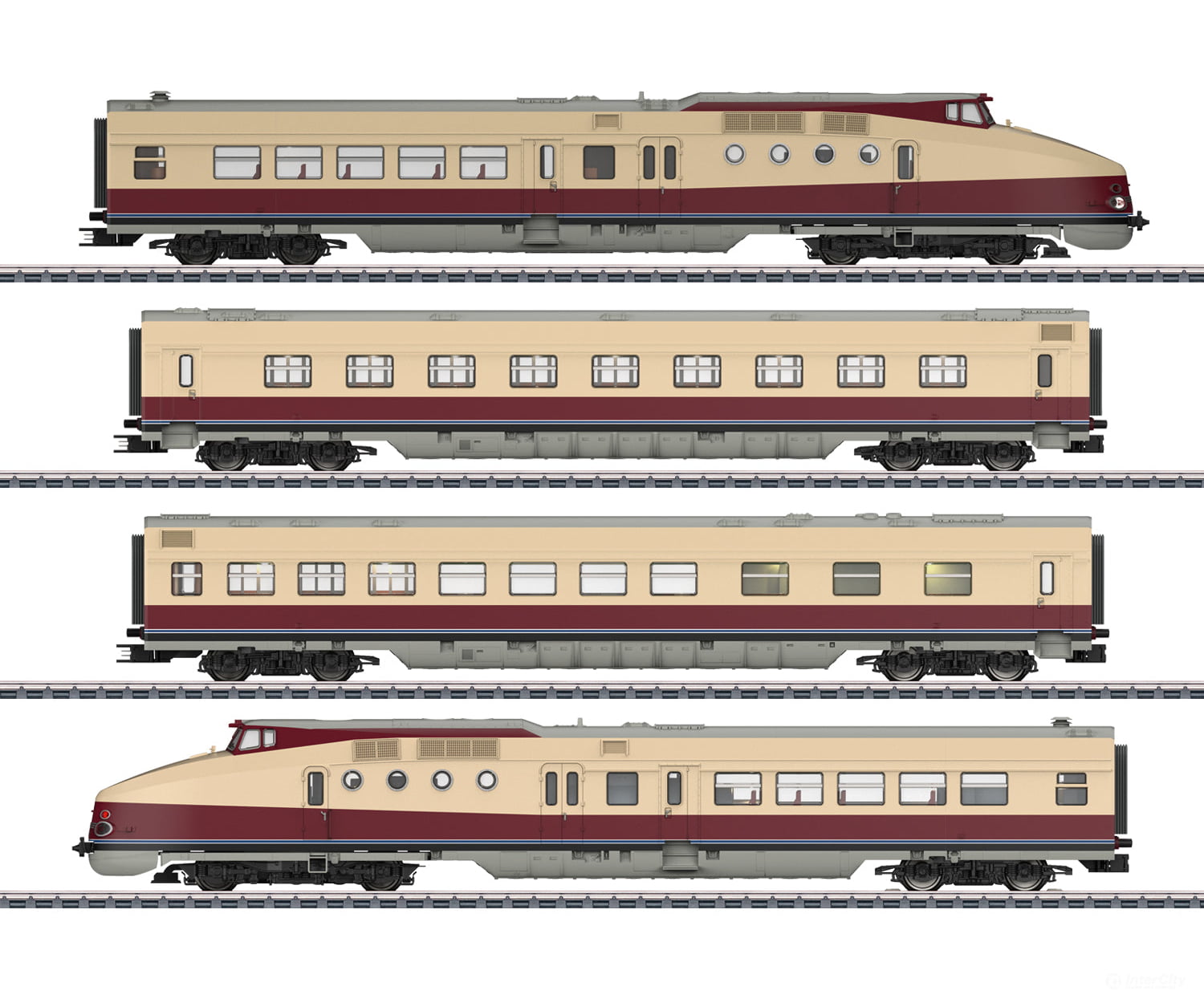 Marklin 38175 HO DR Class VT 18.16 Diesel Express Powered Rail Car Train MFX + Digital Sound European Locomotives