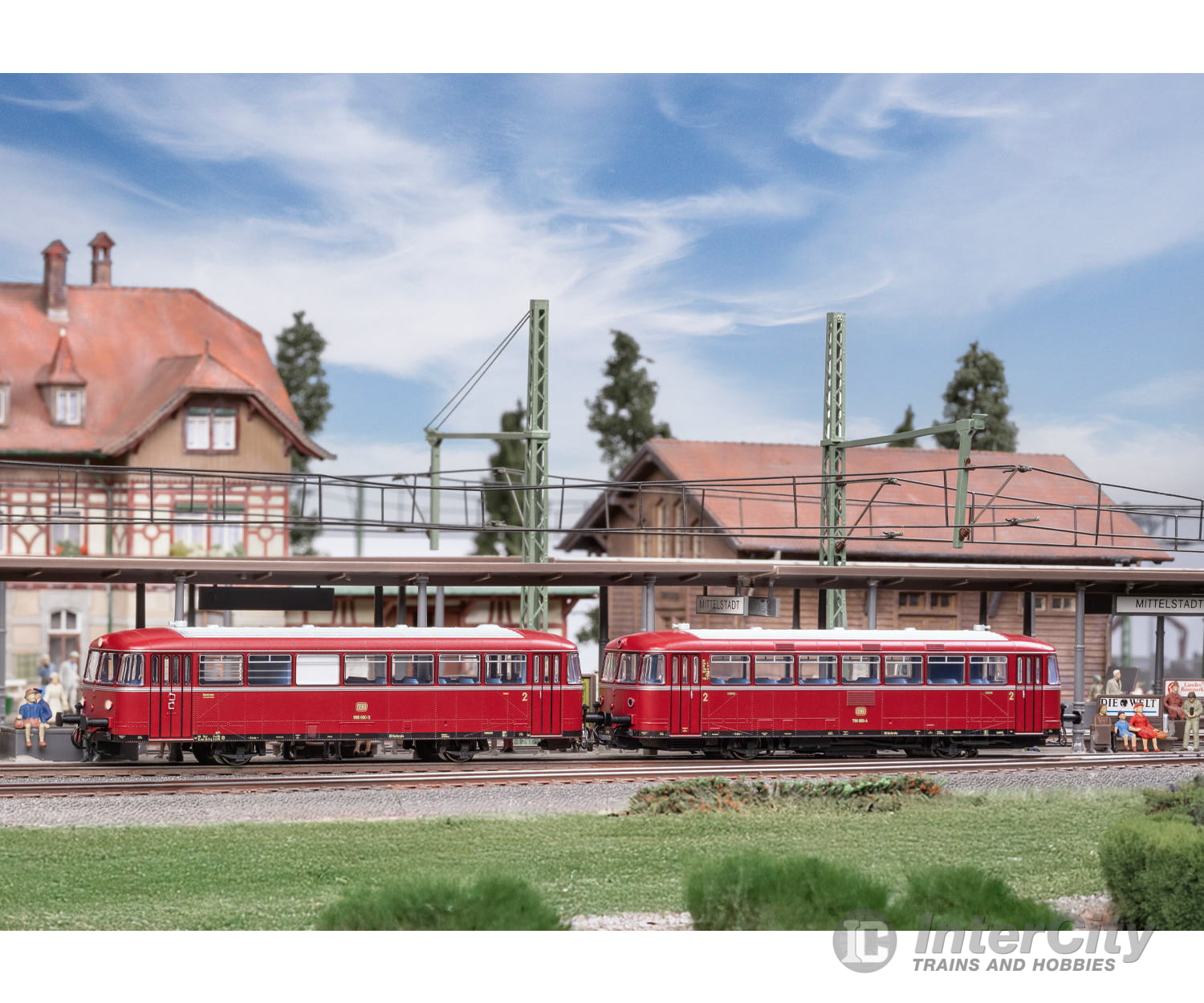 Marklin 38980 HO DB Class 798 Rail Bus with Class 998 Control Car MFX+ Digital Sound European Locomotives