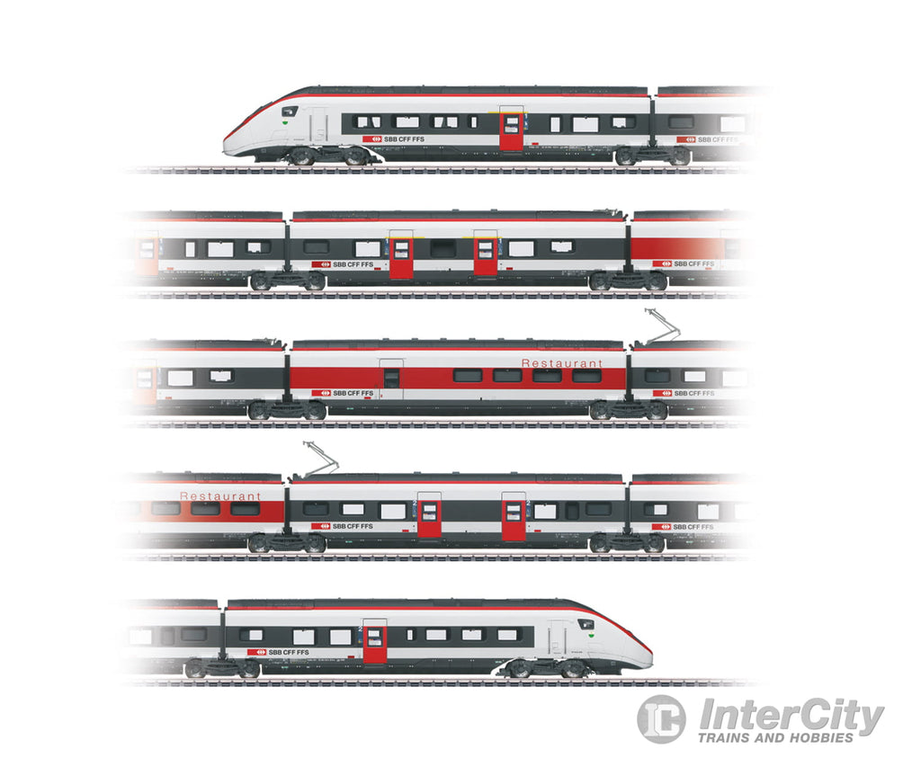 Marklin 39812 HO SBB-CFF-FFS Class RABe 501 Giruno High-Speed Rail Car Train MFX+ Digital Sound European Locomotives