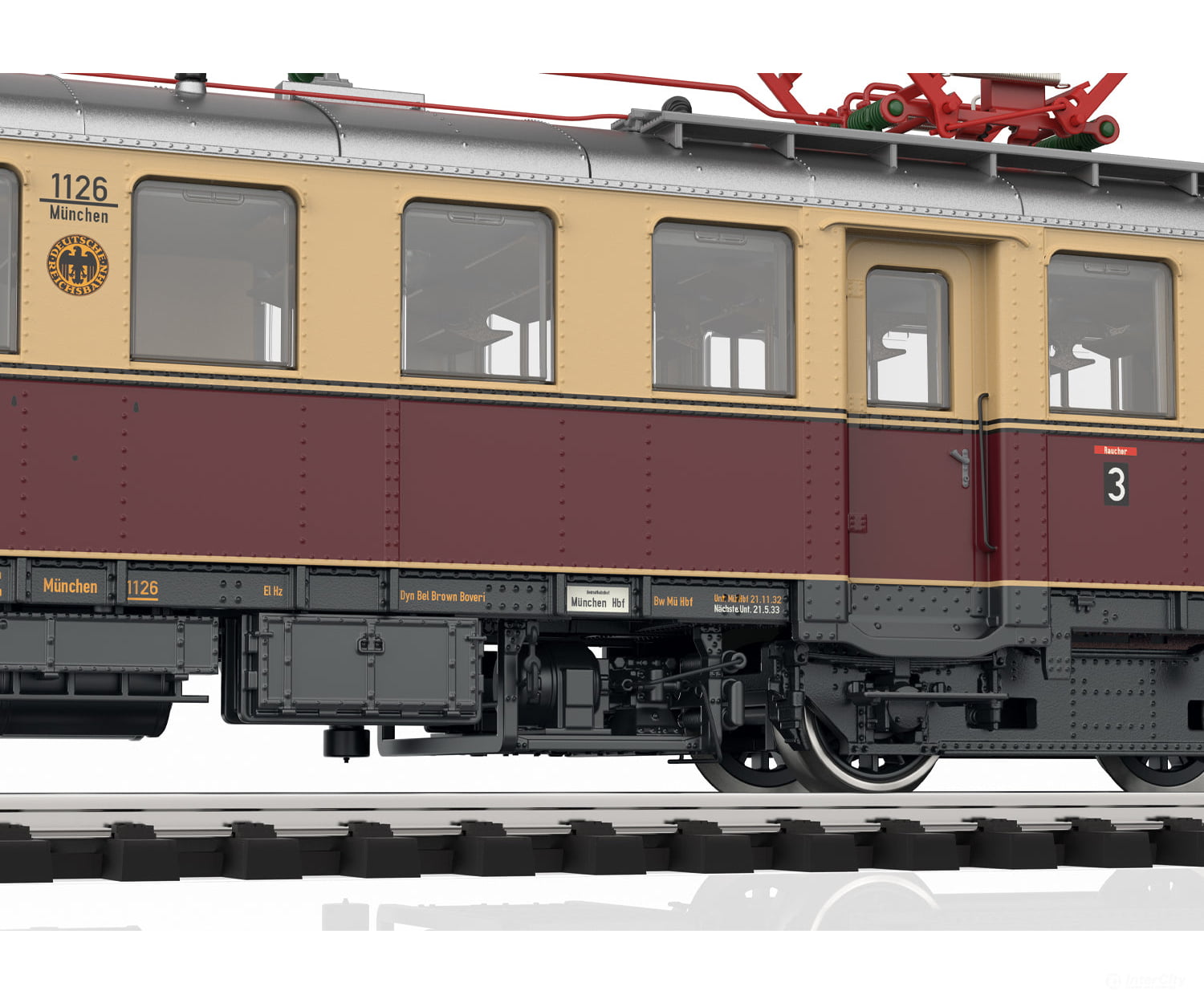 Marklin 39852 HO DRG Class elT Rail Car 1126 with class elS control car 2126 MFX+ Digital Sound (MHI Exclusive Item)