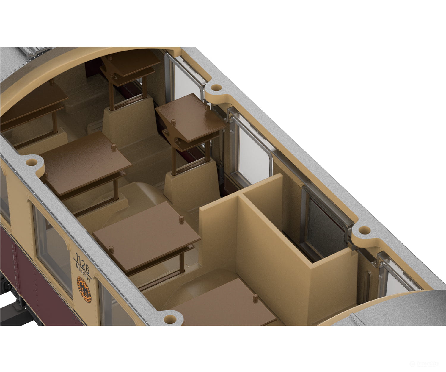 Marklin 39852 HO DRG Class elT Rail Car 1126 with class elS control car 2126 MFX+ Digital Sound (MHI Exclusive Item)