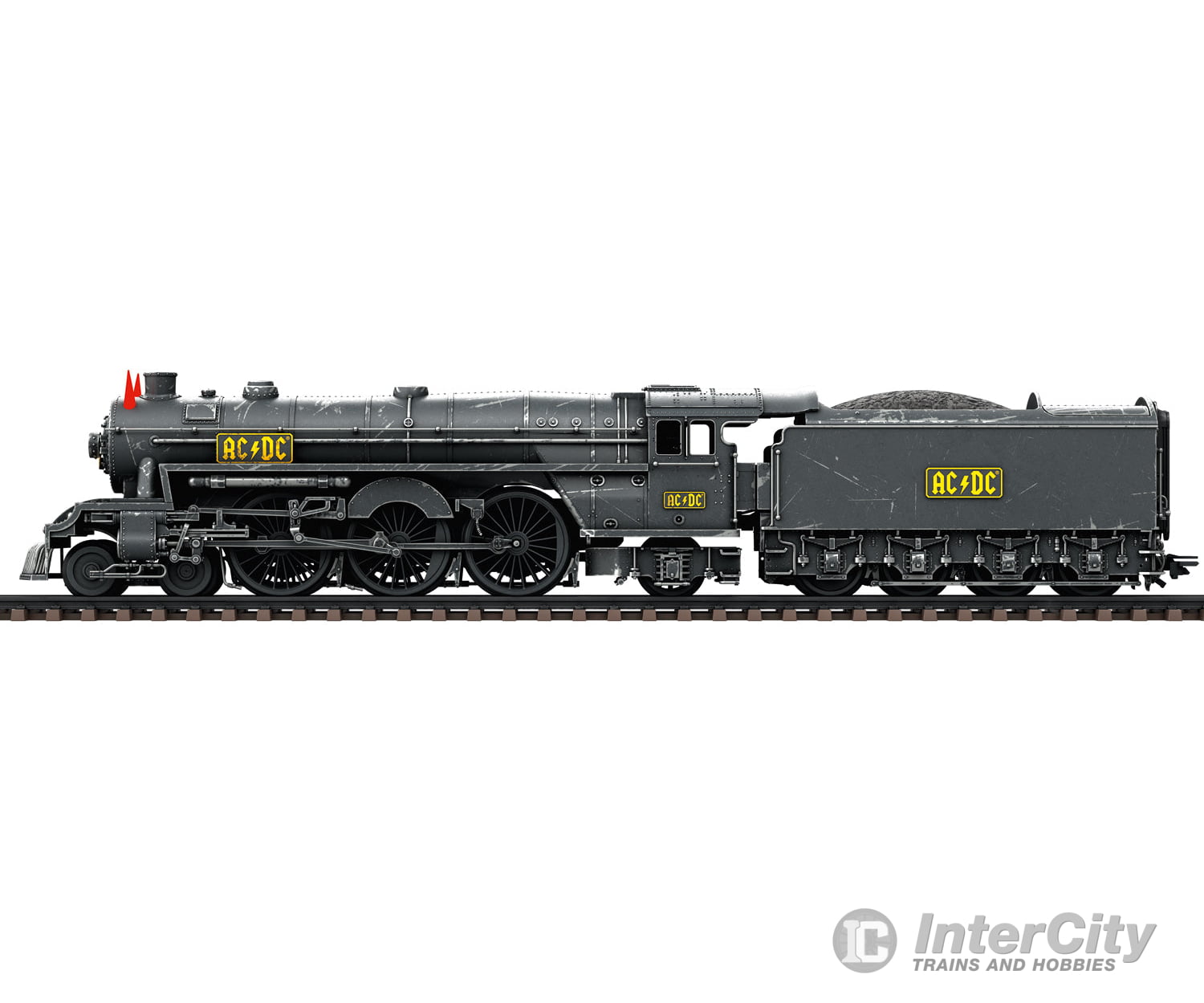 Marklin 39966 HO AC/DC ’Black Ice’ Steam Locomotive with a Tender (Marklin 3-Rail MFX + Digital Sound) European