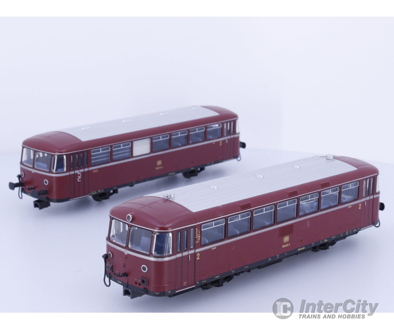Marklin 39987 HO DB Rail Bus with a Control Car 798/998 MFX Digital Sound European Locomotives