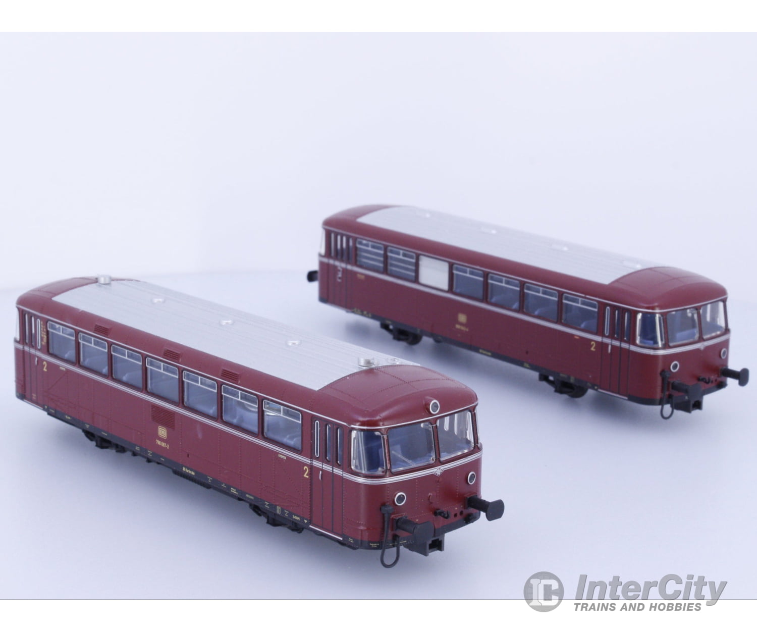 Marklin 39987 HO DB Rail Bus with a Control Car 798/998 MFX Digital Sound European Locomotives