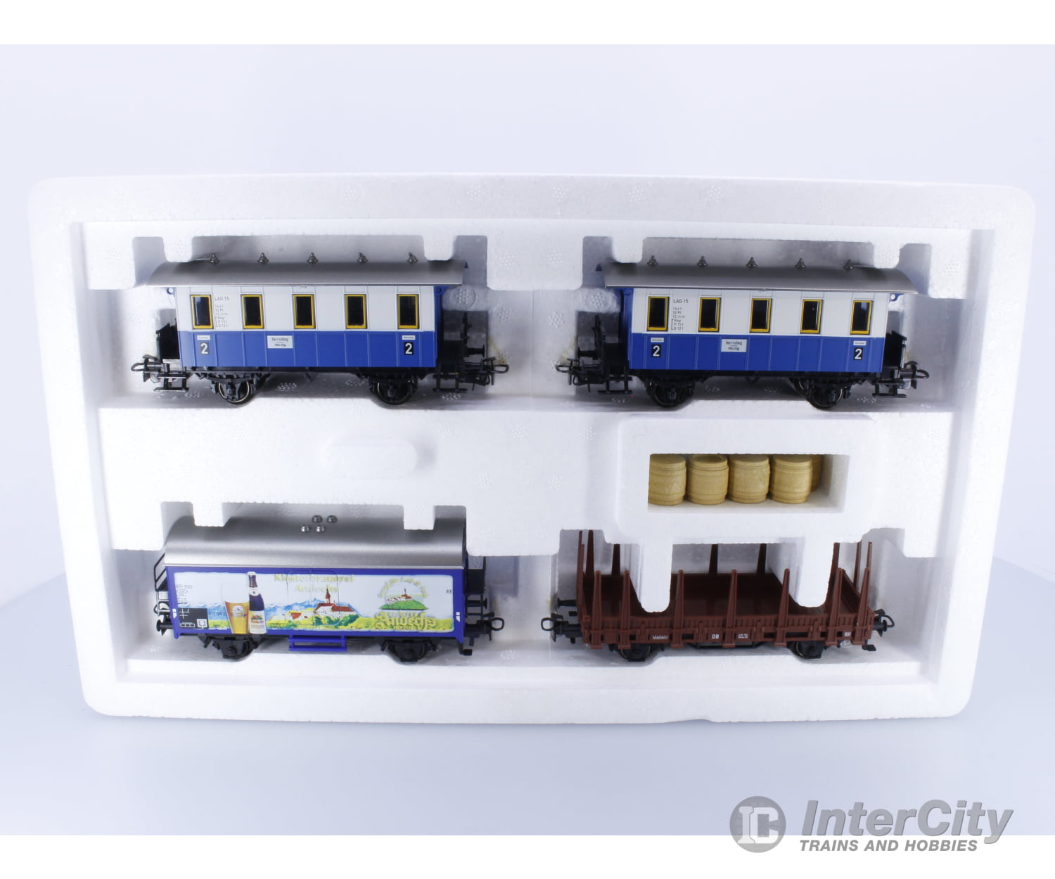 Marklin 40352 Ho Db Bavarian Mixed Service Train Car Set European Freight Cars