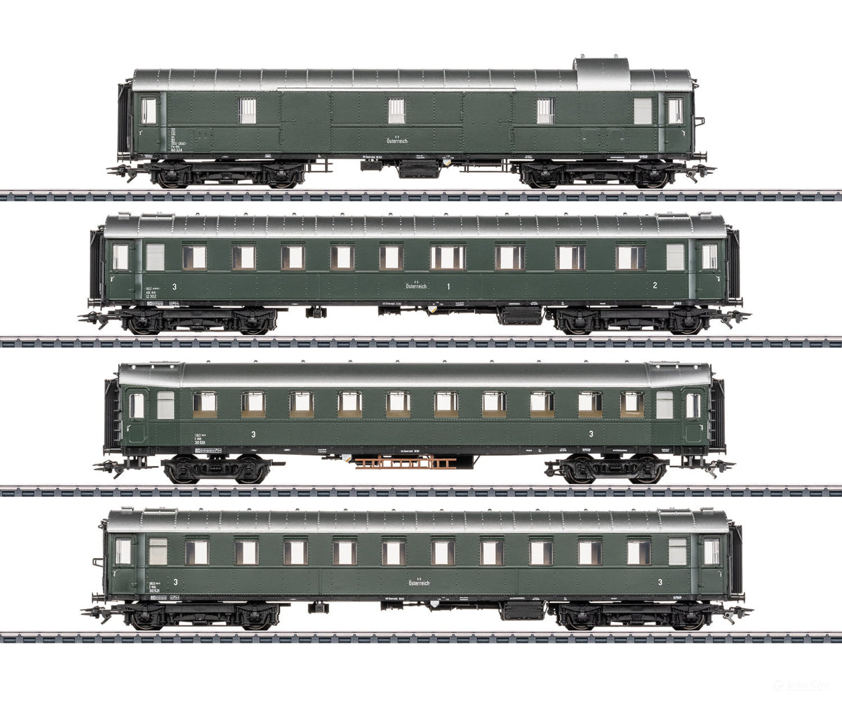 Marklin 42525 HO OBB Passenger Car Set for Steam Locomotive 12.11 - (Marklin Surprise Announcement) - European