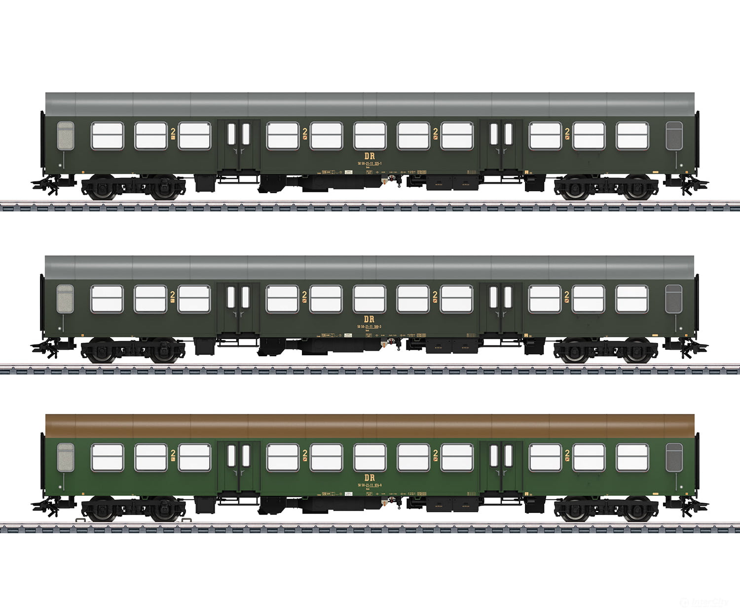 Marklin 42580 Ho Dr Halberstadt Center Entry Car Passenger Set European Cars