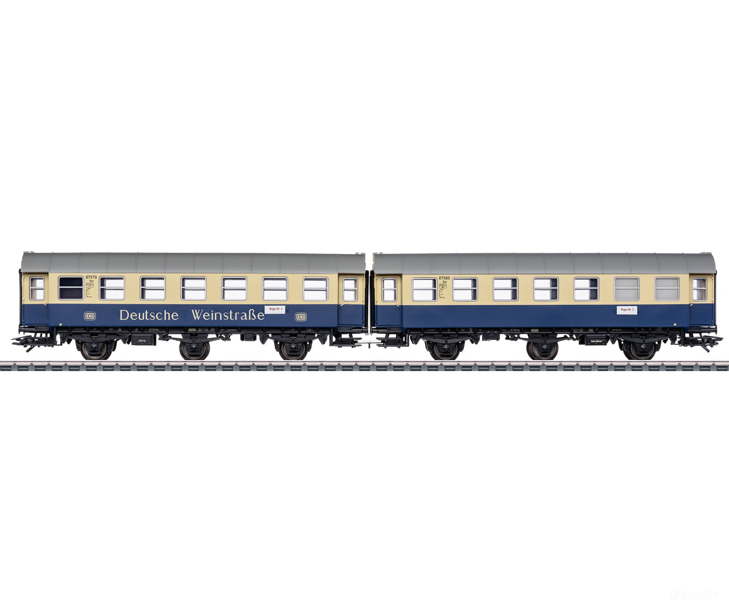 Marklin 43188 HO DB ’Deutsche Weinstraße / German Wine Road’ Rebuild Pair of Passenger Cars European Passenger Cars