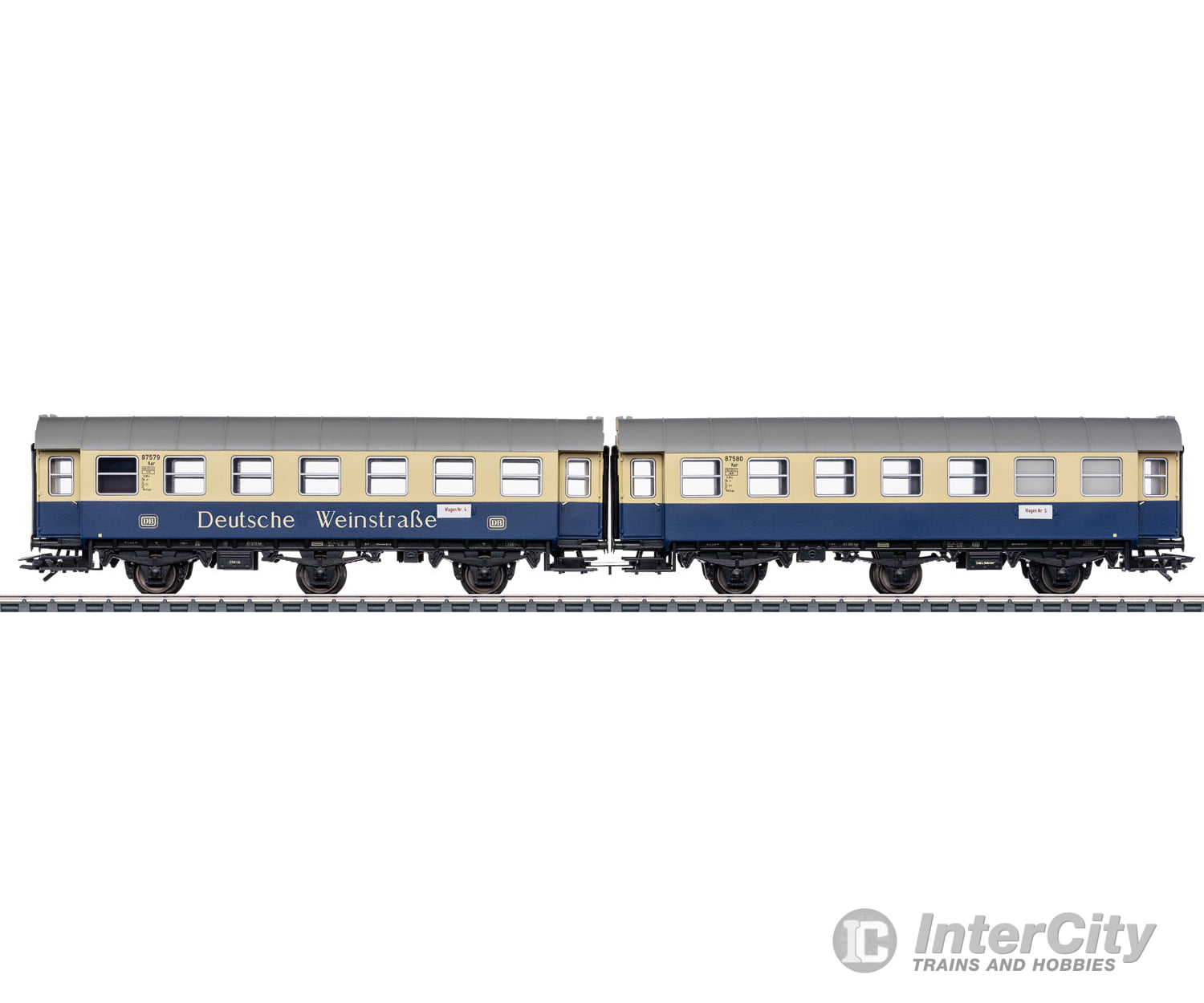 Marklin 43188 HO DB ’Deutsche Weinstraße / German Wine Road’ Rebuild Pair of Passenger Cars European Passenger Cars