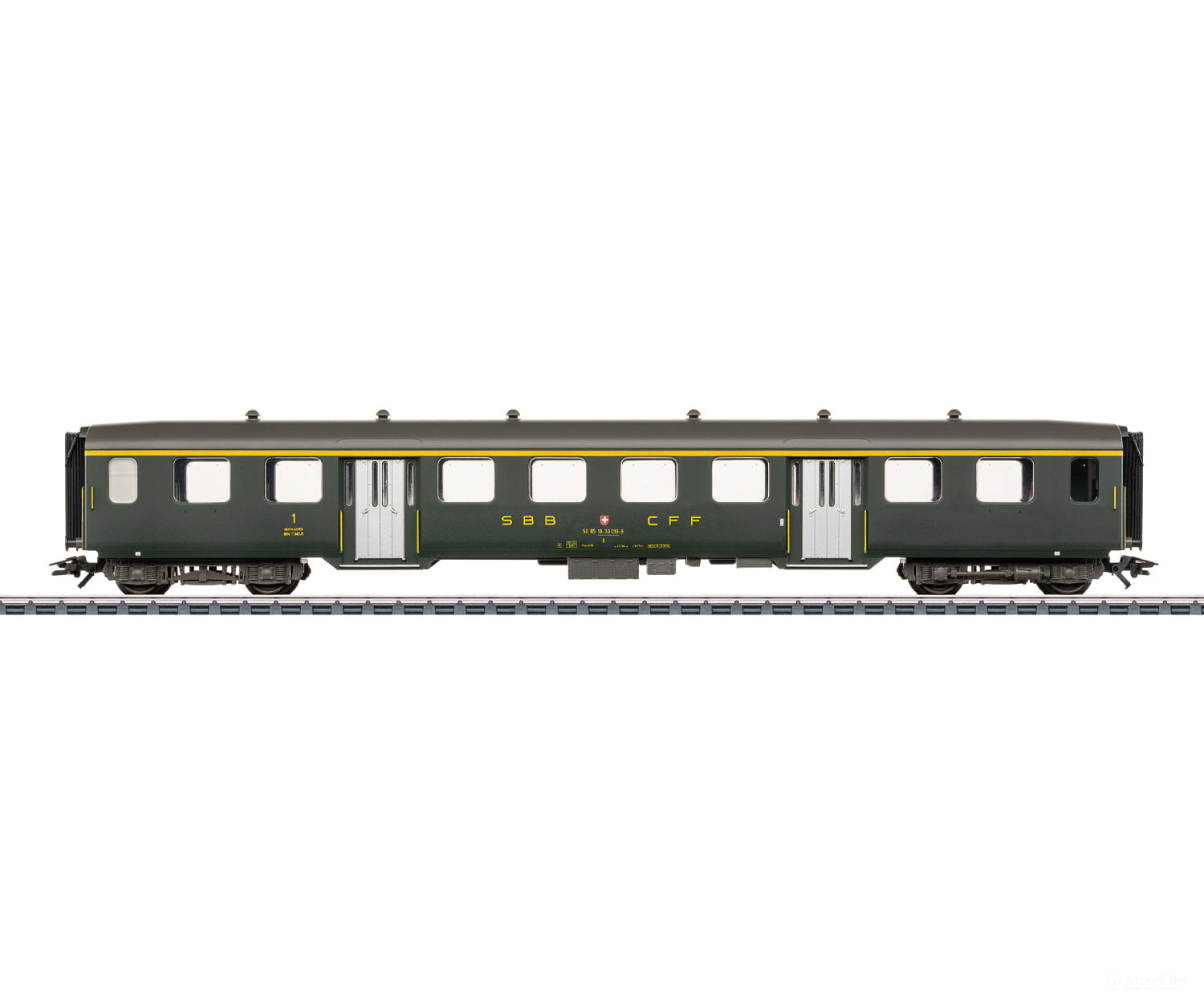 Marklin 43363 HO Lightweight Steel Passenger Car 1st Class European Passenger Cars