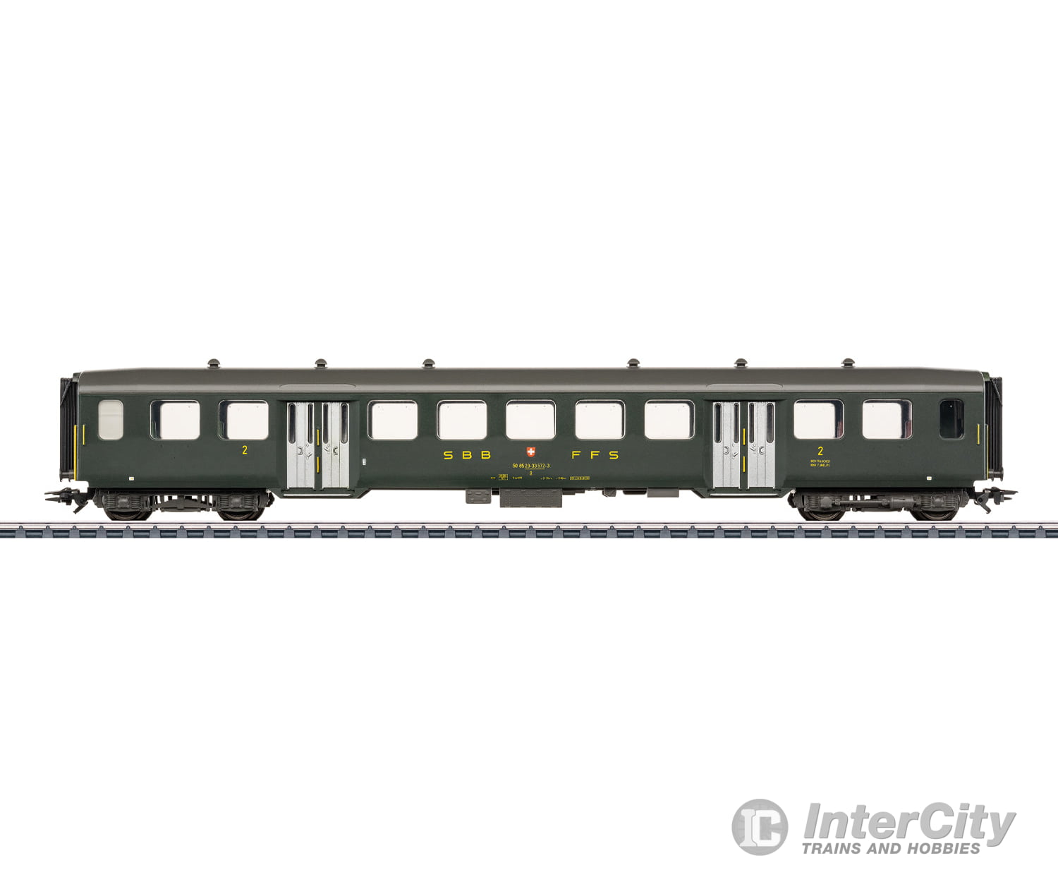 Marklin 43373 HO SBB-CFF-FFS Lightweight Steel Passenger Car 2nd Class European Passenger Cars