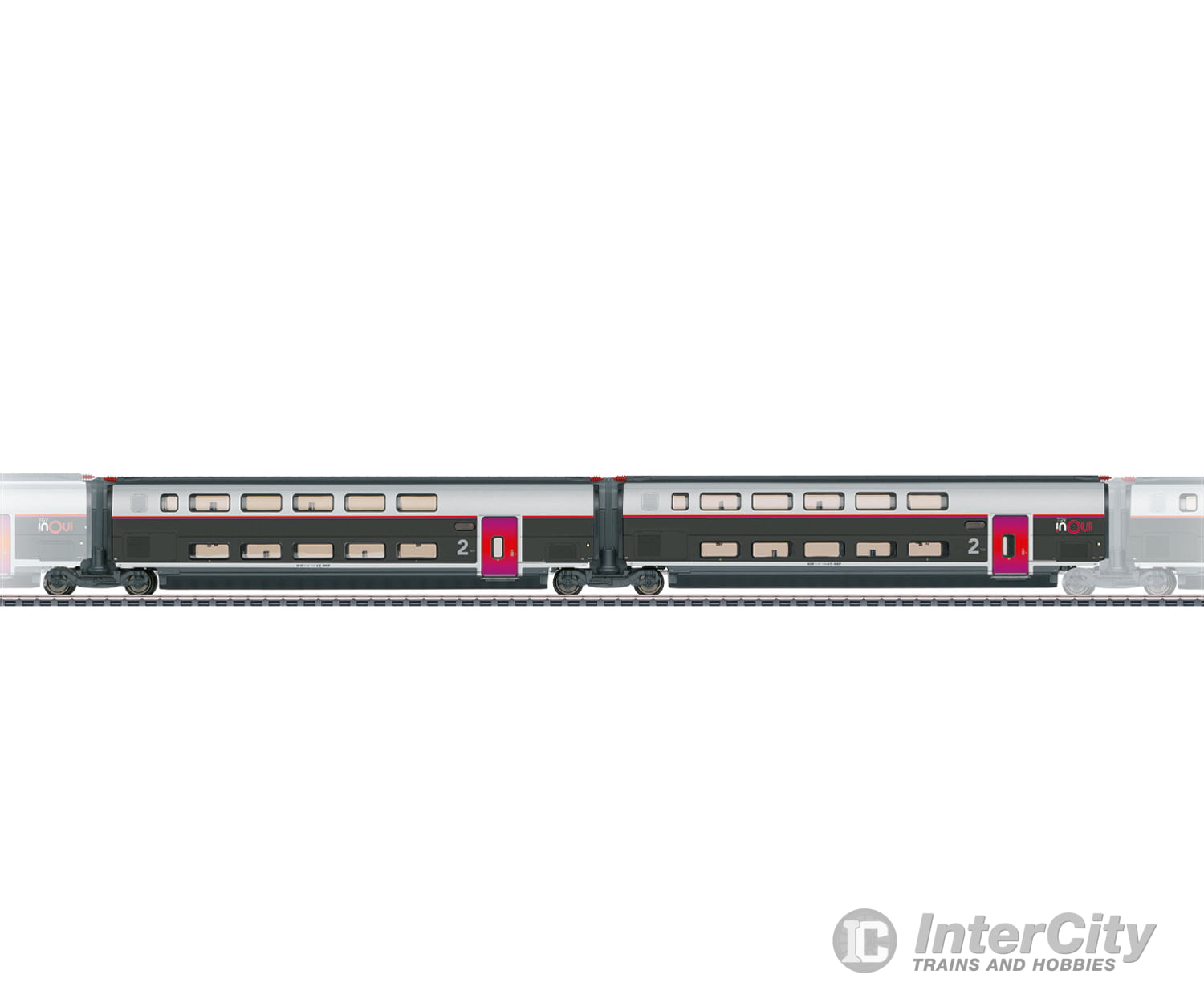 Marklin 43438 HO SNCF Add-On Car Set 2 for the TGV INOUI European Locomotives